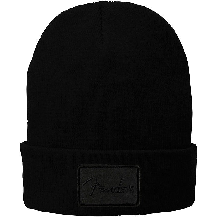 Black Patch Beanie