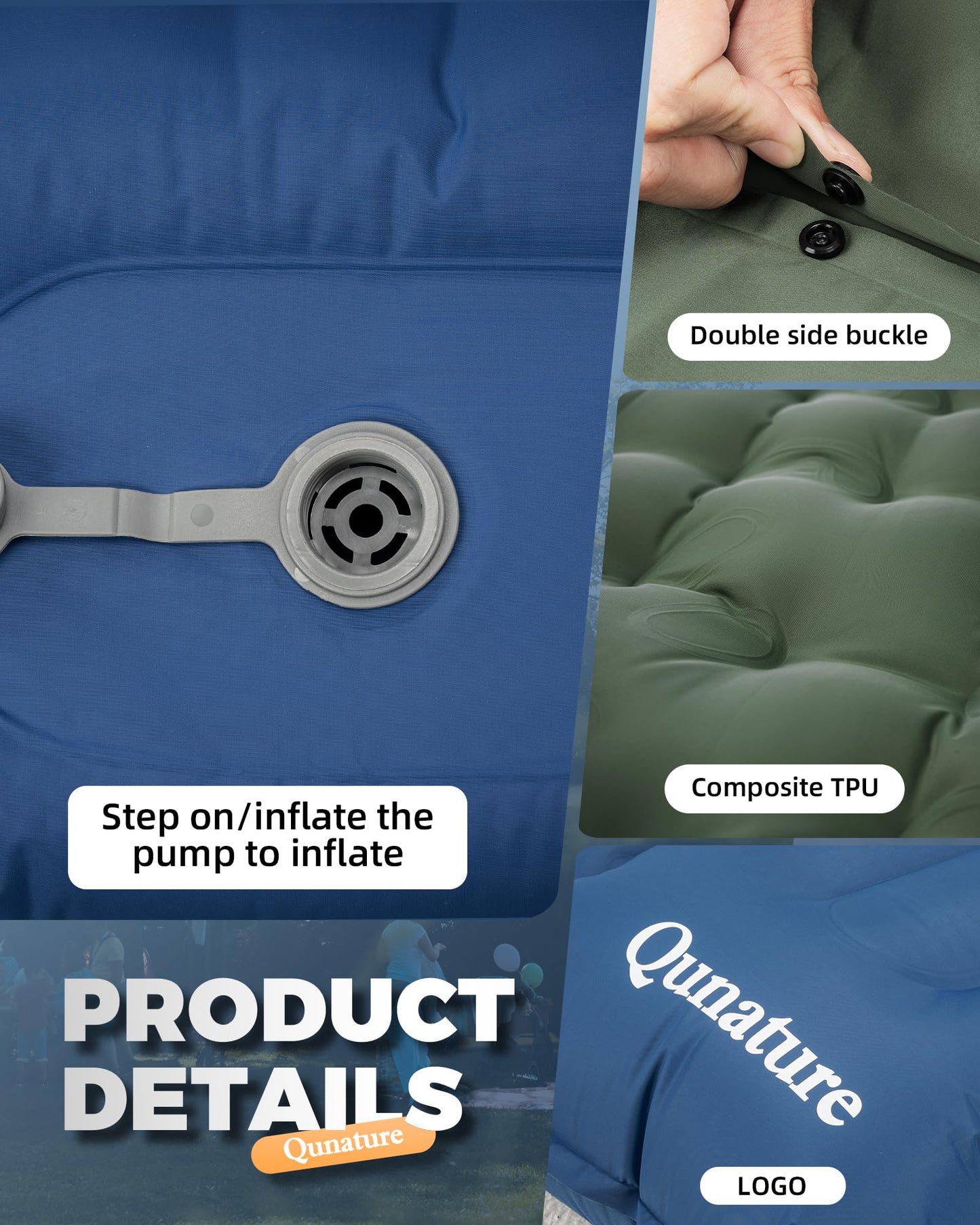 Qunature Camping Mattress Sleeping Pad for Outdoor Camping Ultra-light