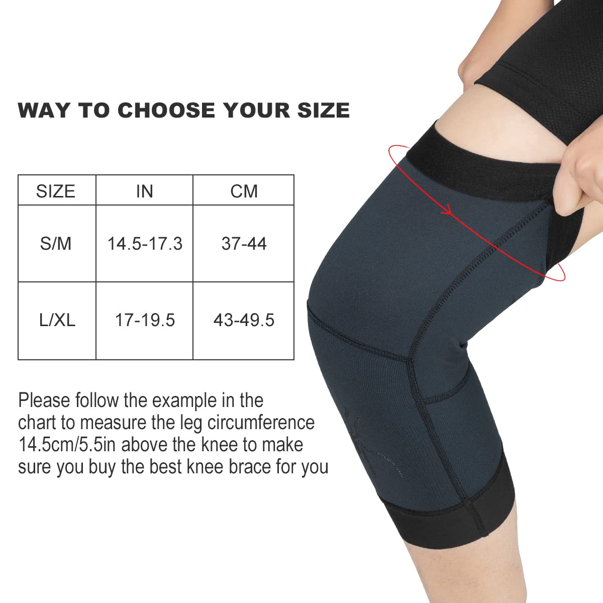 ROCKBROS Thermal Knee Warmer Men Anti-Slip Knee Brace Sleeves for Winter Cycling  Basketball