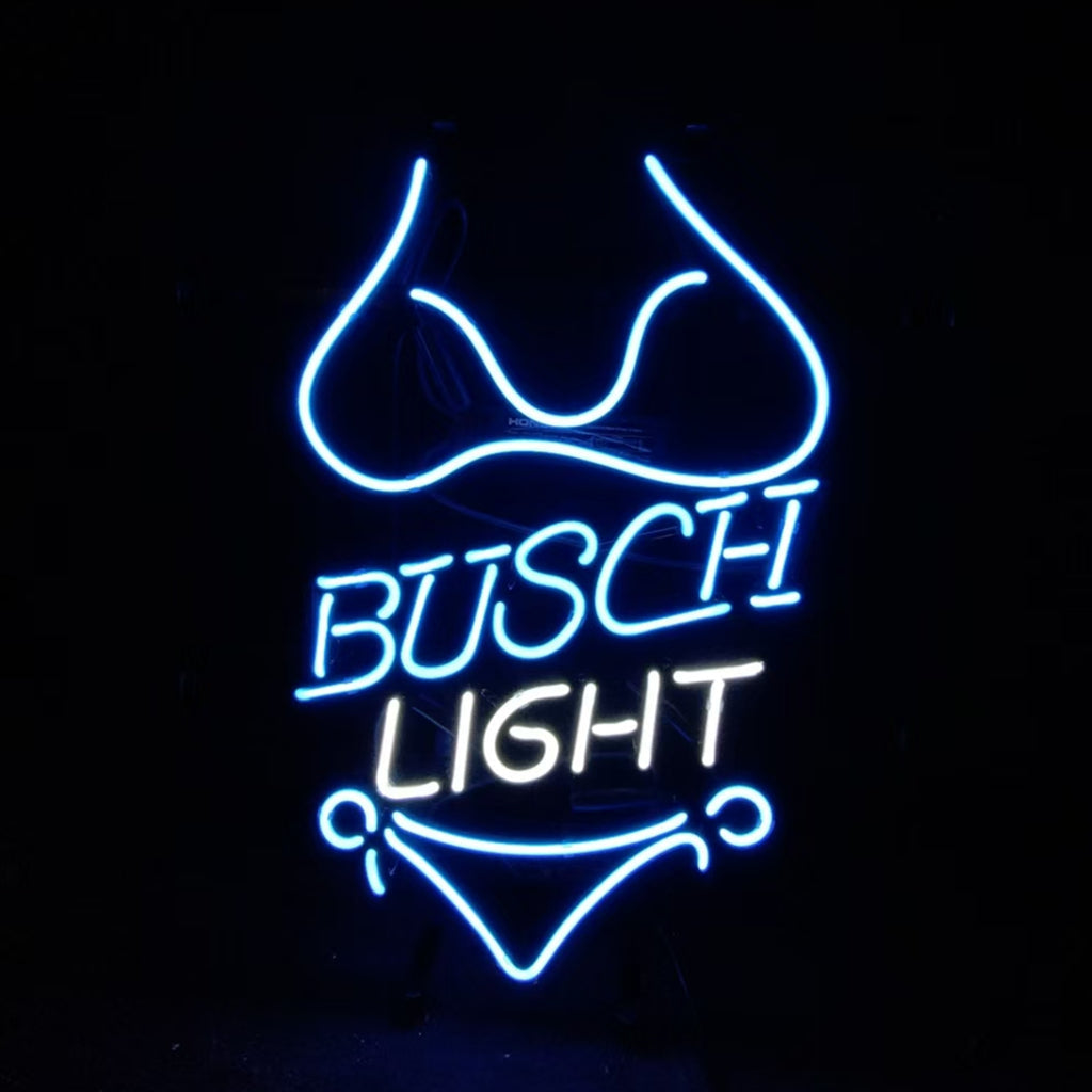 Blue Bikini Sets Busch Light Neon Light Sign