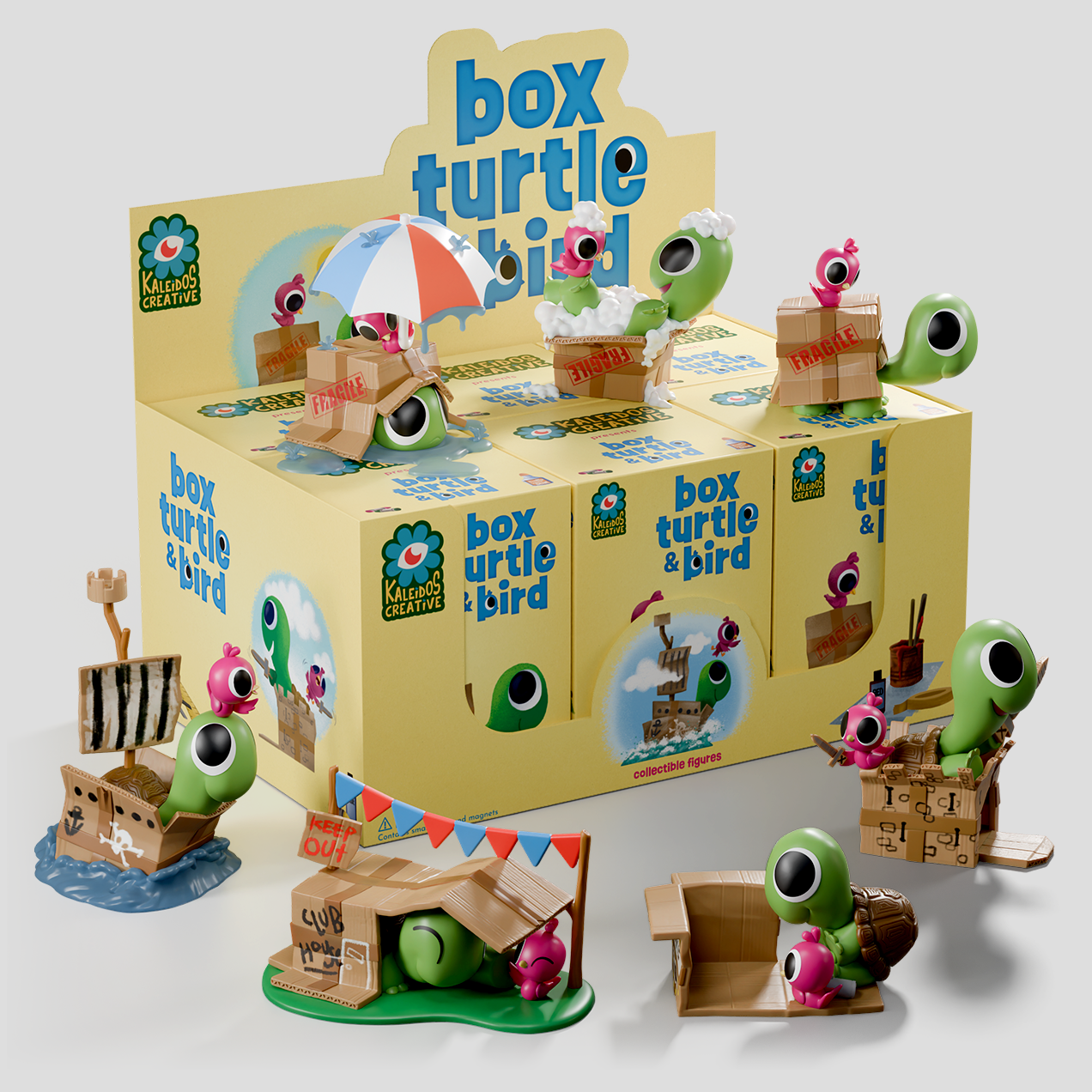 Kaleidos Creative: Box Turtle & Bird Blind Box