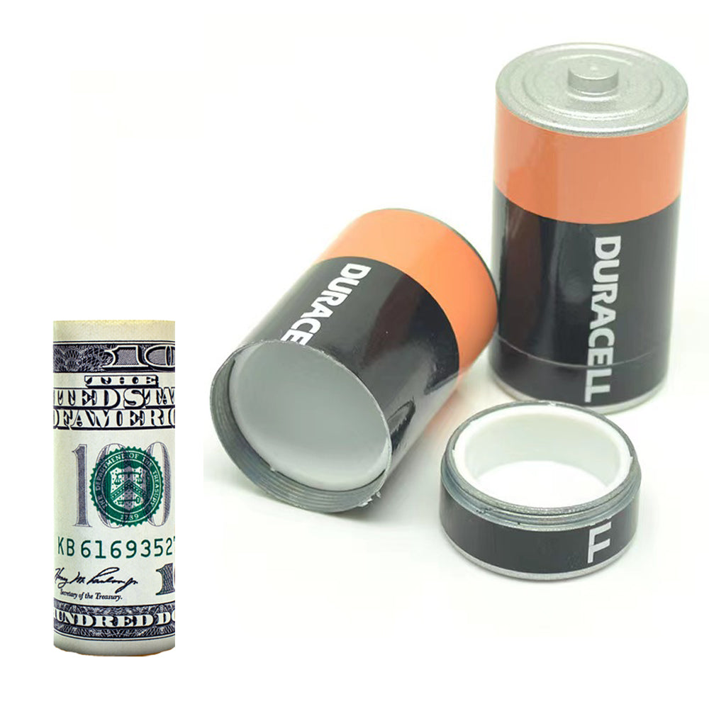 Fake Battery Diversion safes (2 Pack) - Realistic and Cool hidden safes to protect valuables