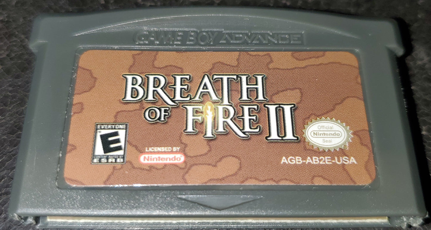 Breath of Fire 2 GBA Video Game Cartridge Nintendo Game Boy Advance