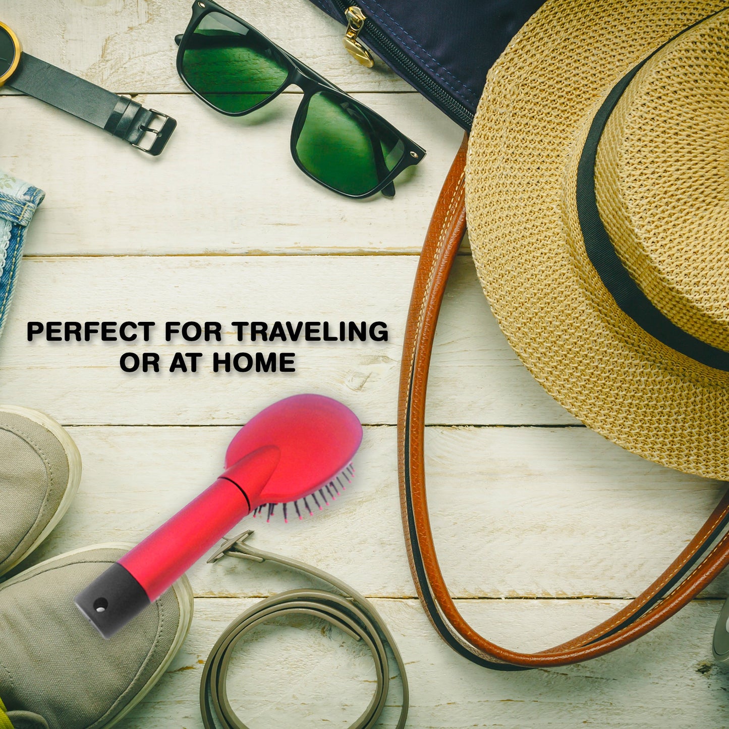 Stealthy Hair Brush Diversion Safe - Discreet Hairbrush safe to hide valuables while traveling