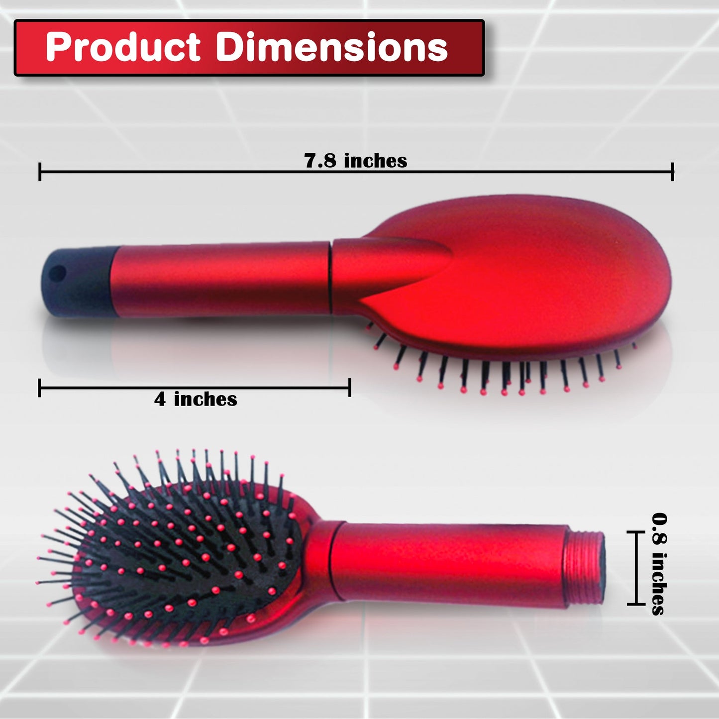 Stealthy Hair Brush Diversion Safe - Discreet Hairbrush safe to hide valuables while traveling
