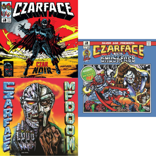 Czar Noir (Red/White LP Vinyl) & Czarface Meets Metal Face & Czarface Meets Ghostface