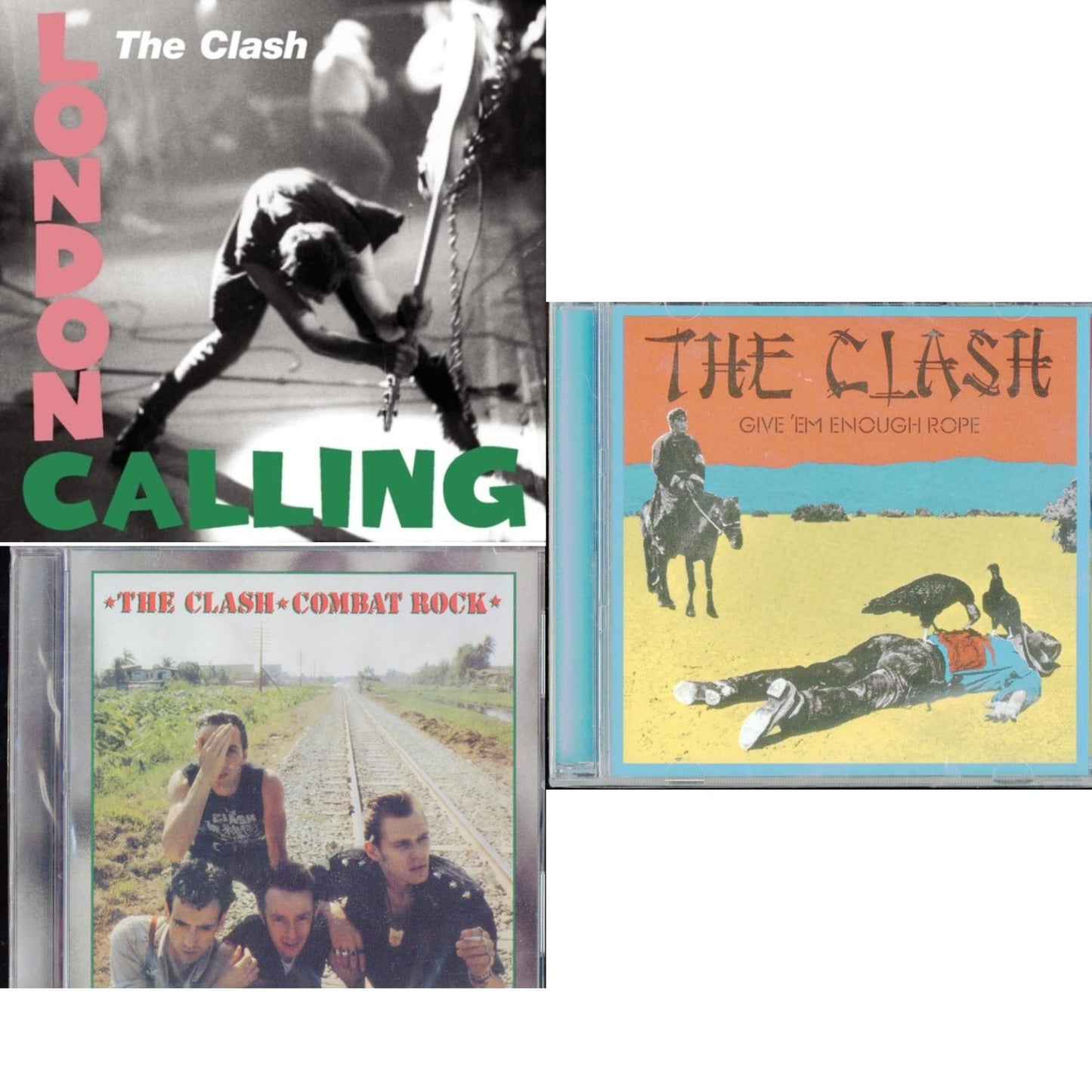 Clash - Give Em Enough Rope & London Calling & Combat Rock - CD Bundle