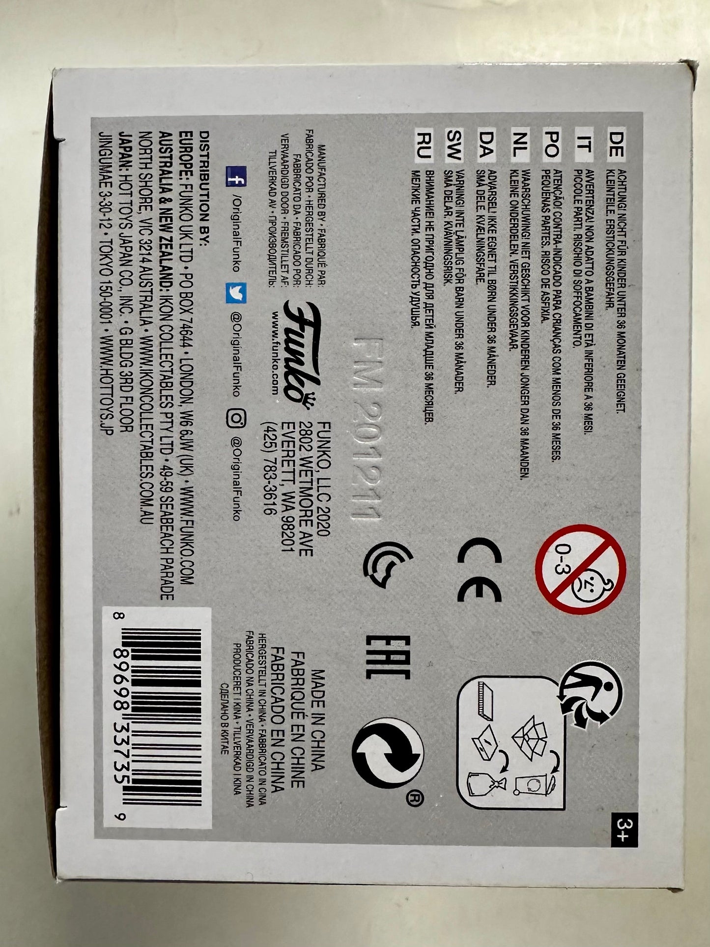 Funko Pop! Rocks Queen Freddie Mercury #183 Bohemian Rhapsody Under Pressure 2020