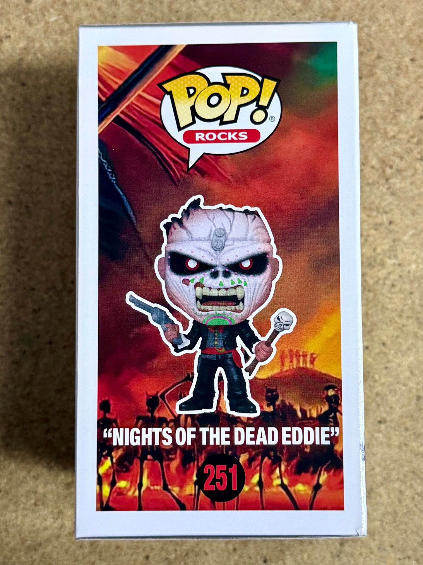 Bruce Dickinson Signed Iron Maiden Eddie Funko Pop! Rocks #251 With JSA COA