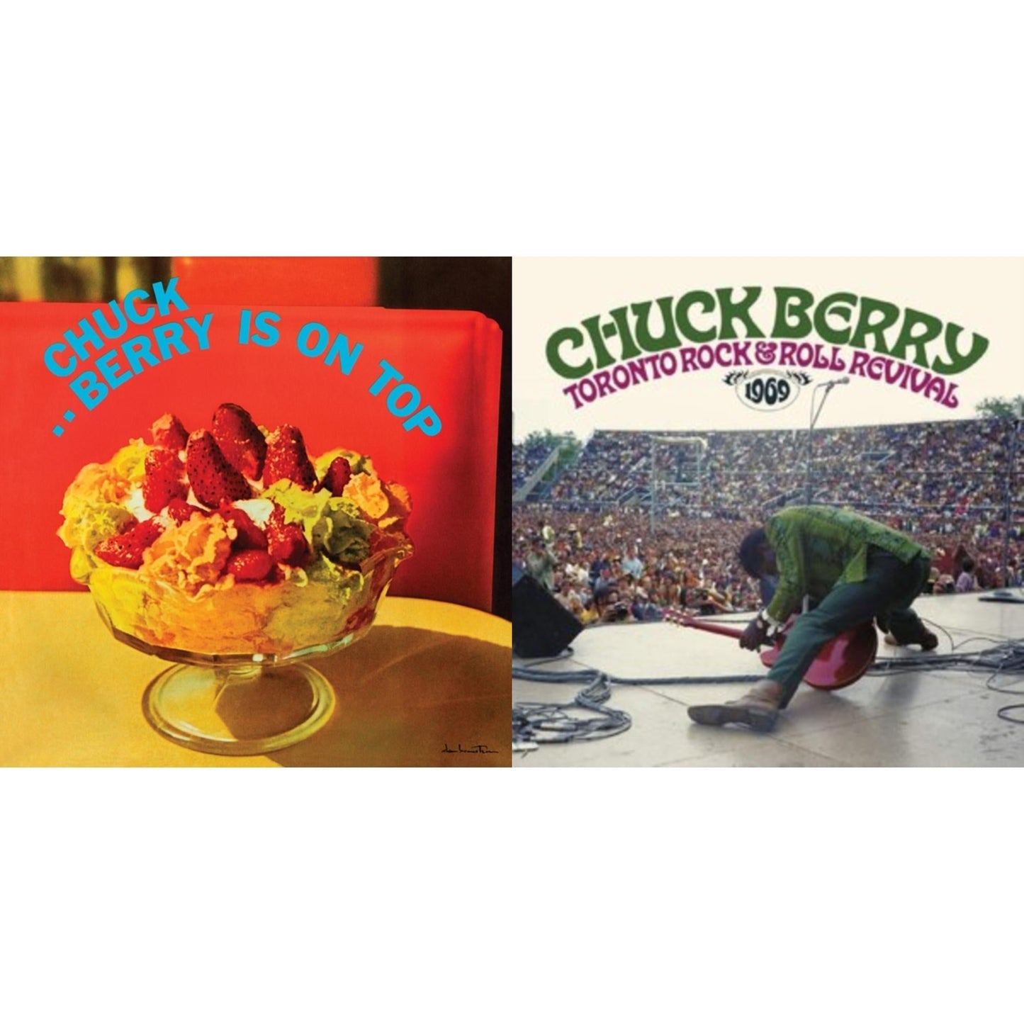 Chuck Berry - Toronto Rock 'N' Roll Revival 1969 (Swirl Vinyl/2LP) & Berry Is On Top (180G/Red LP Vinyl/Limited/Anniversary Edition)