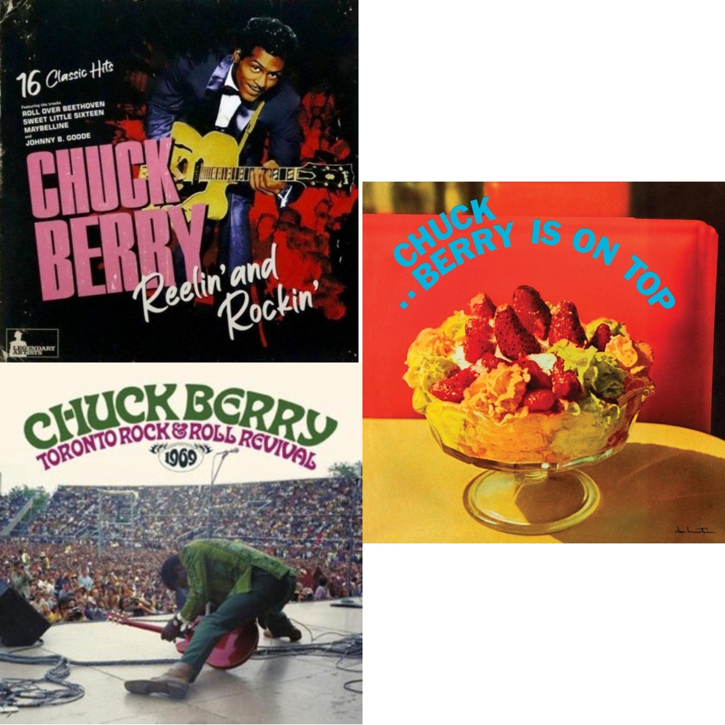 Reeling & Rocking & Toronto Rock 'N' Roll Revival 1969 (Swirl Vinyl/2LP) & Berry Is On Top (180G/Red LP Vinyl/Limited/Anniversary Edition)