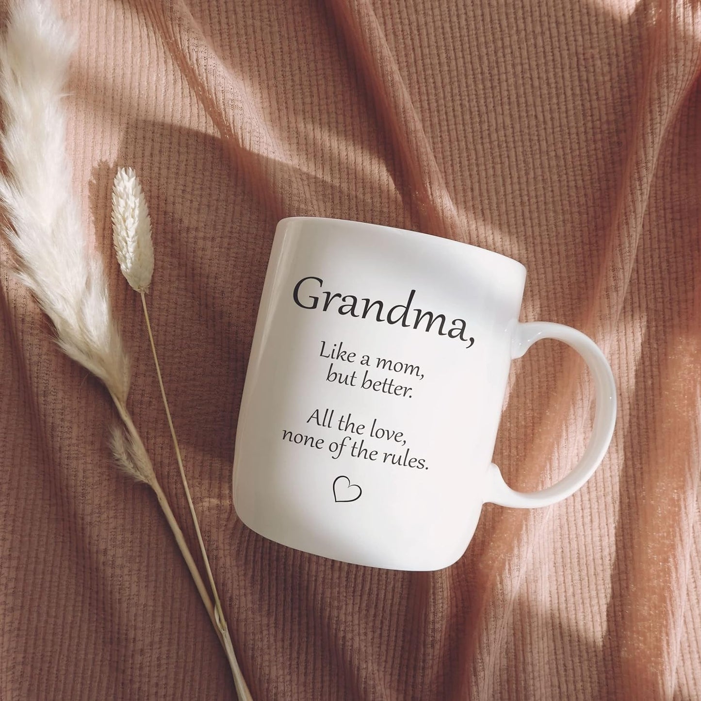 SoHo Funny Gift for Grandma, Coffee Mug with Warmer, Electric Heated Cup for Coffee Lover Gifts for Birthday/Christmas, 12oz (Gift Boxed)