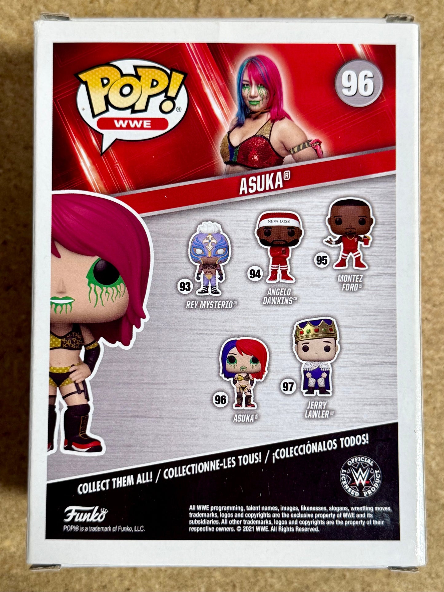 Asuka Signed WWE Women Japanese Wrestling Funko Pop! #96 With PSA COA