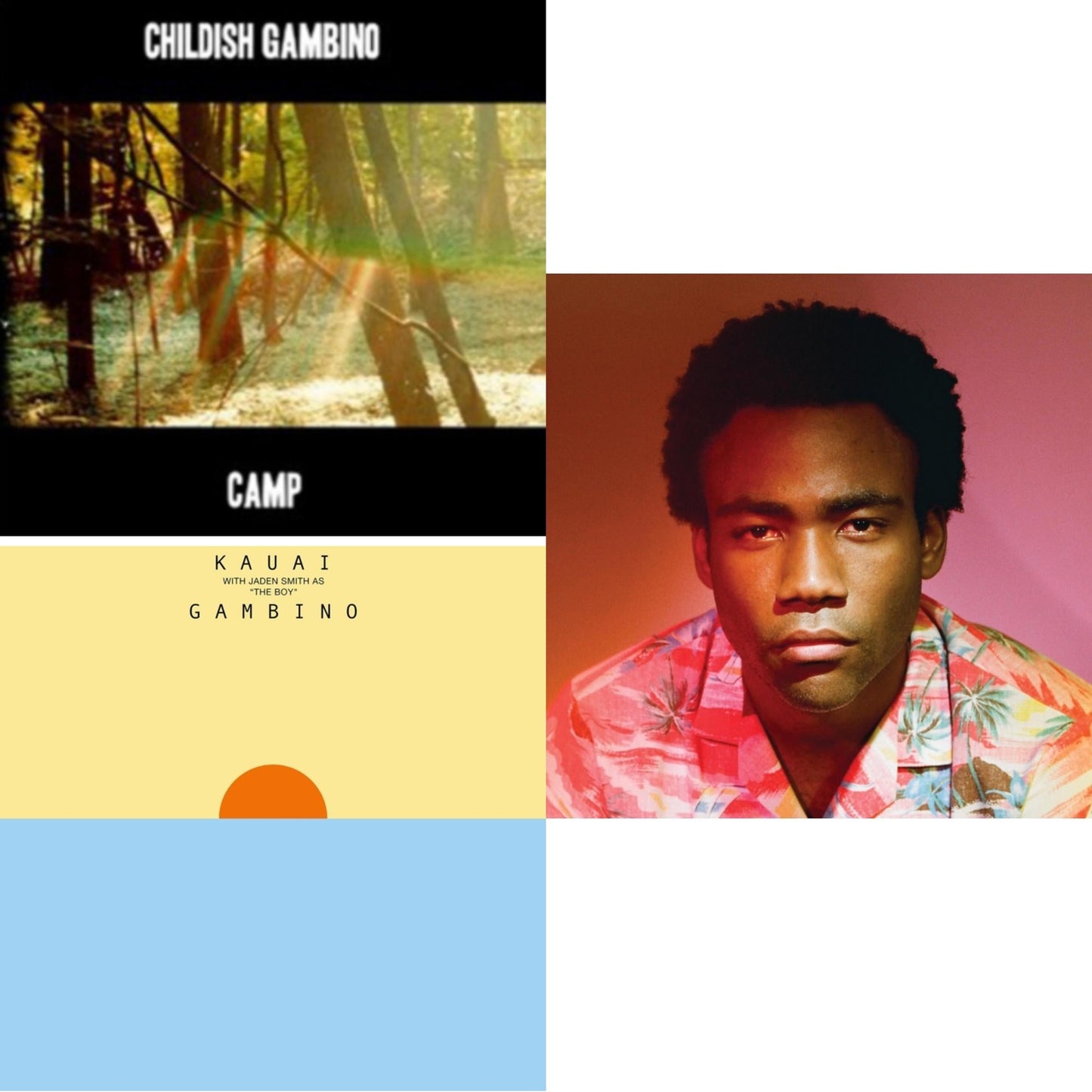 Childish Gambino - Because The Internet & Kauai & Camp - LP Vinyl Bundle