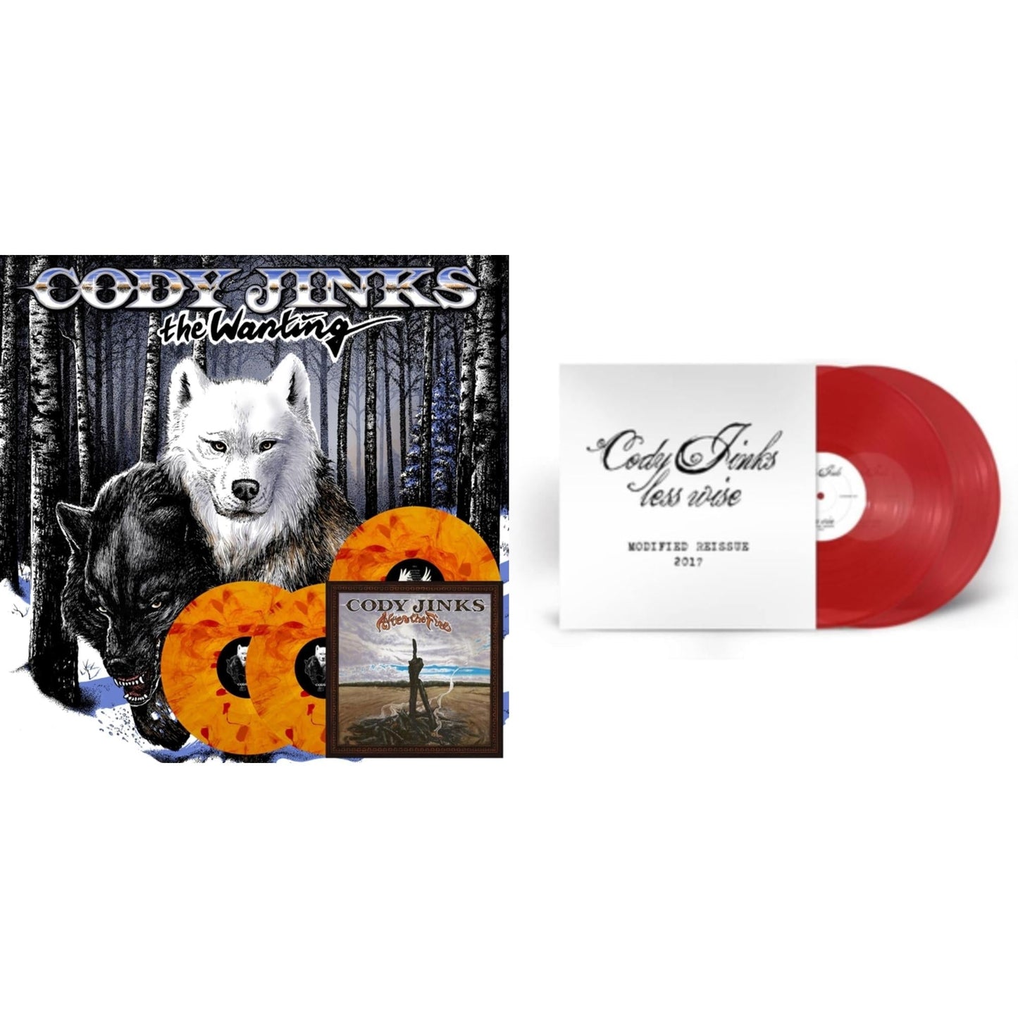 Less Wise Modified (2LP/Red Vinyl) & Wanting After The Fire (180G/Sunburst LP Vinyl/Dl Card)