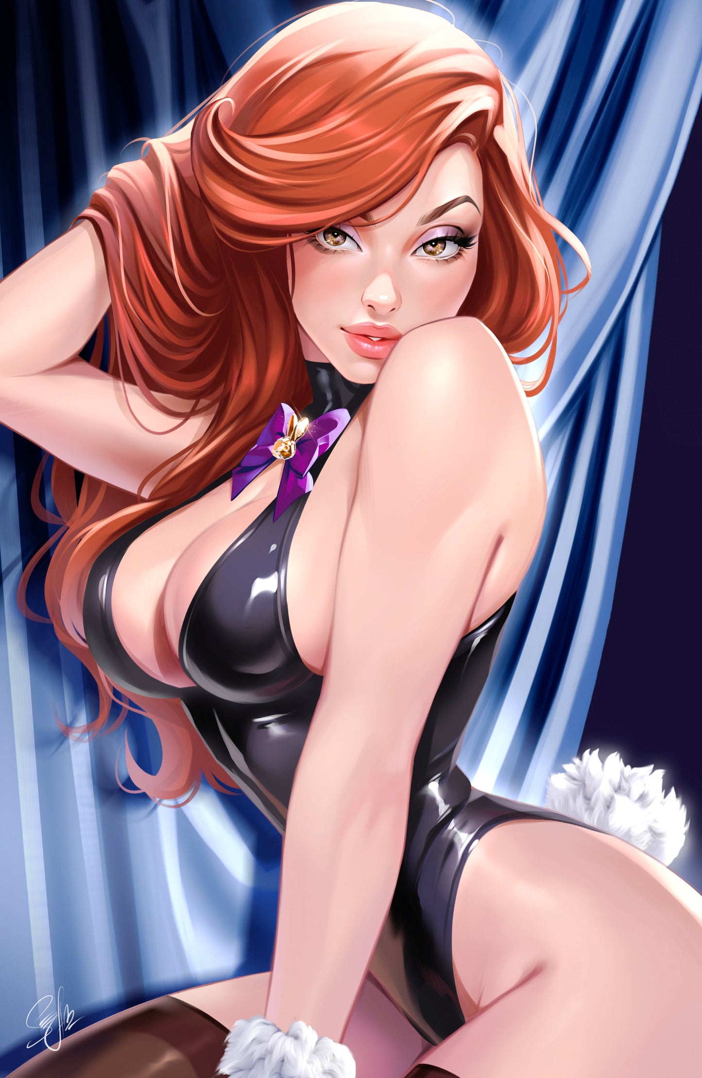 WAIFU CHRONICLES #1 - MAIN ATTRACTION COSPLAY - HOLOFOIL/MAGMA FOIL/LEATHER - by Katya Sinyukhina