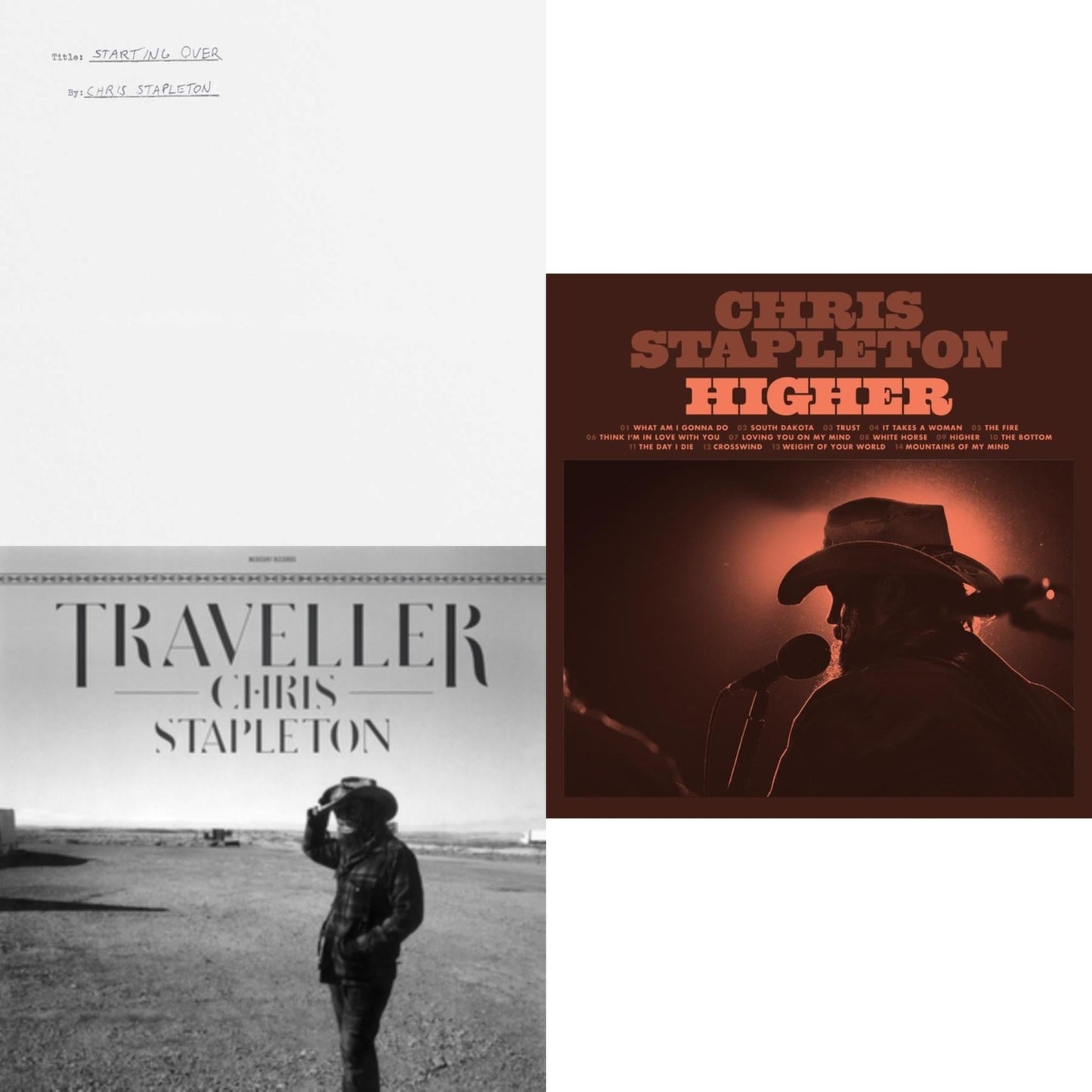 Starting Over (2LP/180G) & Higher (2LP/180G) & Traveller