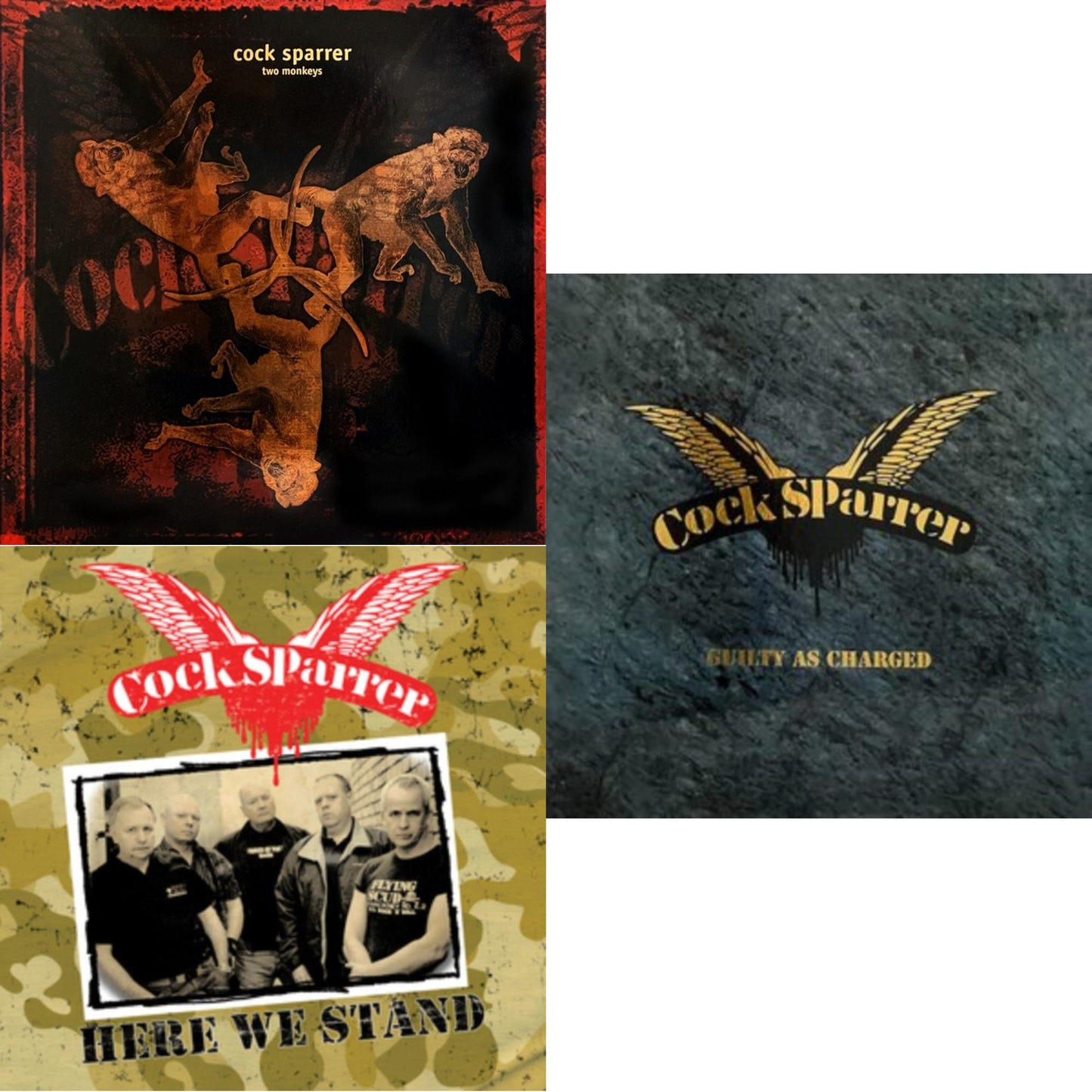 Guilty As Charged & Two Monkeys & Here We Stand (Cloudy Clear & Black LP Vinyl)