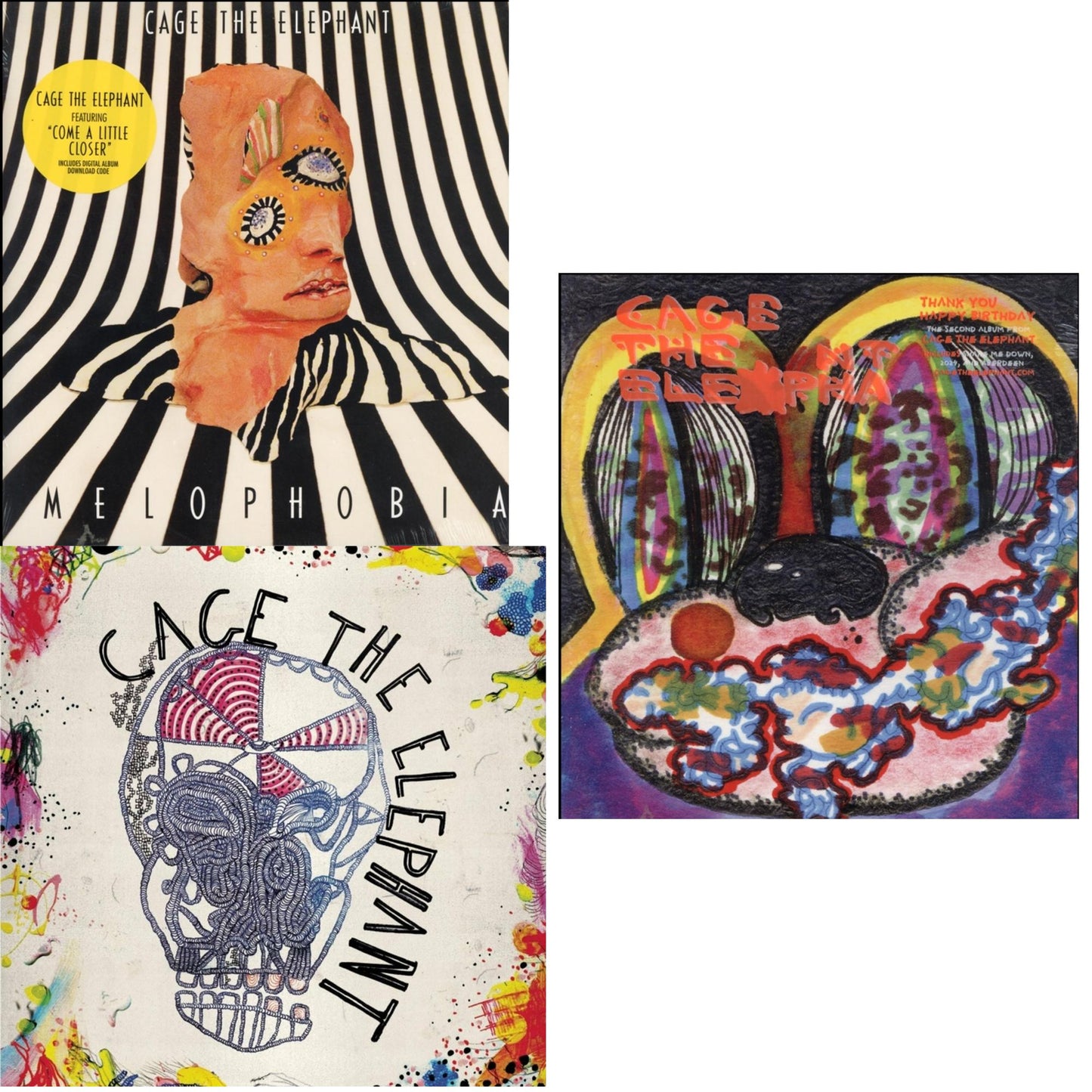 Cage The Elephant (180G) & Thank You Happy Birthday & Melophobia (180G/Dl Card)