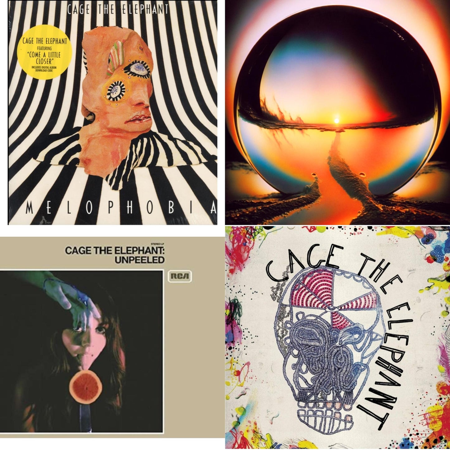 Neon Pill & Cage The Elephant (180G) & Melophobia (180G/Dl Card) & Unpeeled (2LP/140G/Gatefold)