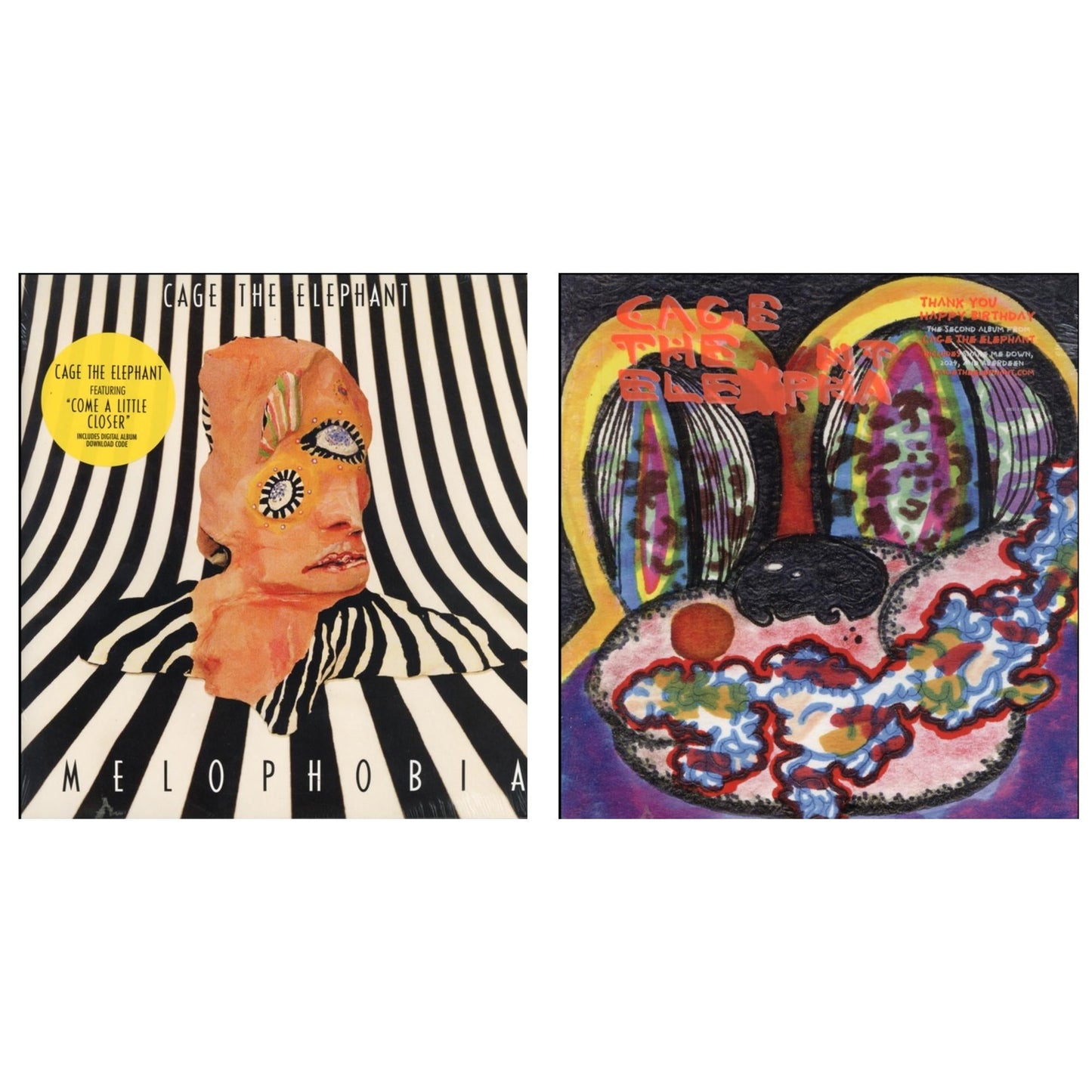 Cage The Elephant - Thank You Happy Birthday & Melophobia (180G/Dl Card) - LP Vinyl Bundle