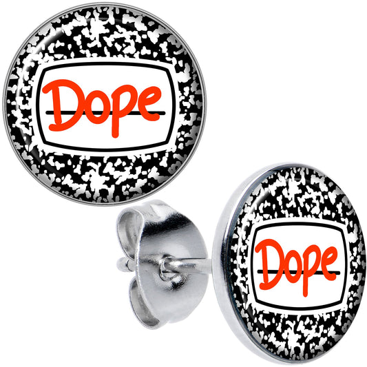 Dope Composition Notebook Stud Earrings by Onyx O