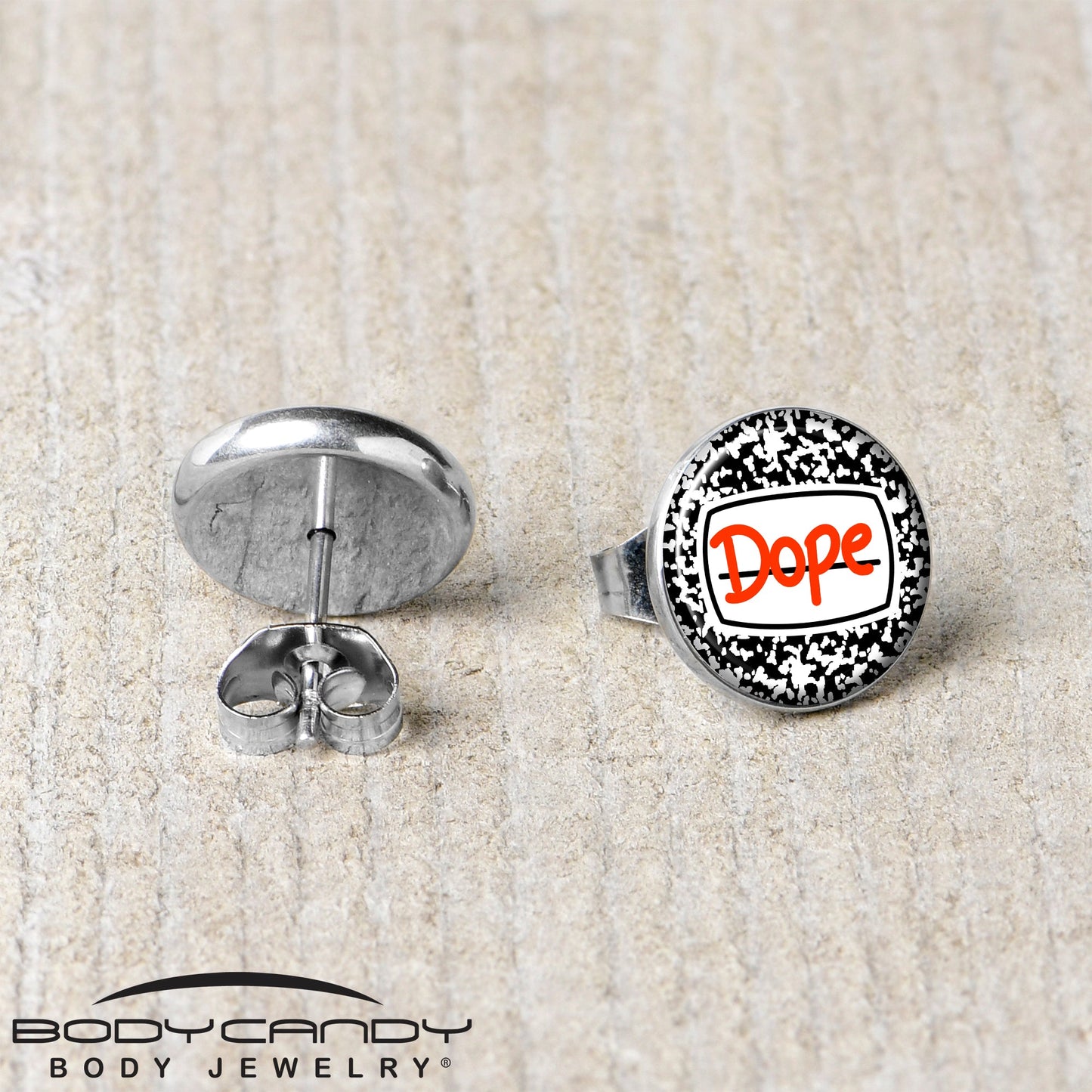 Dope Composition Notebook Stud Earrings by Onyx O
