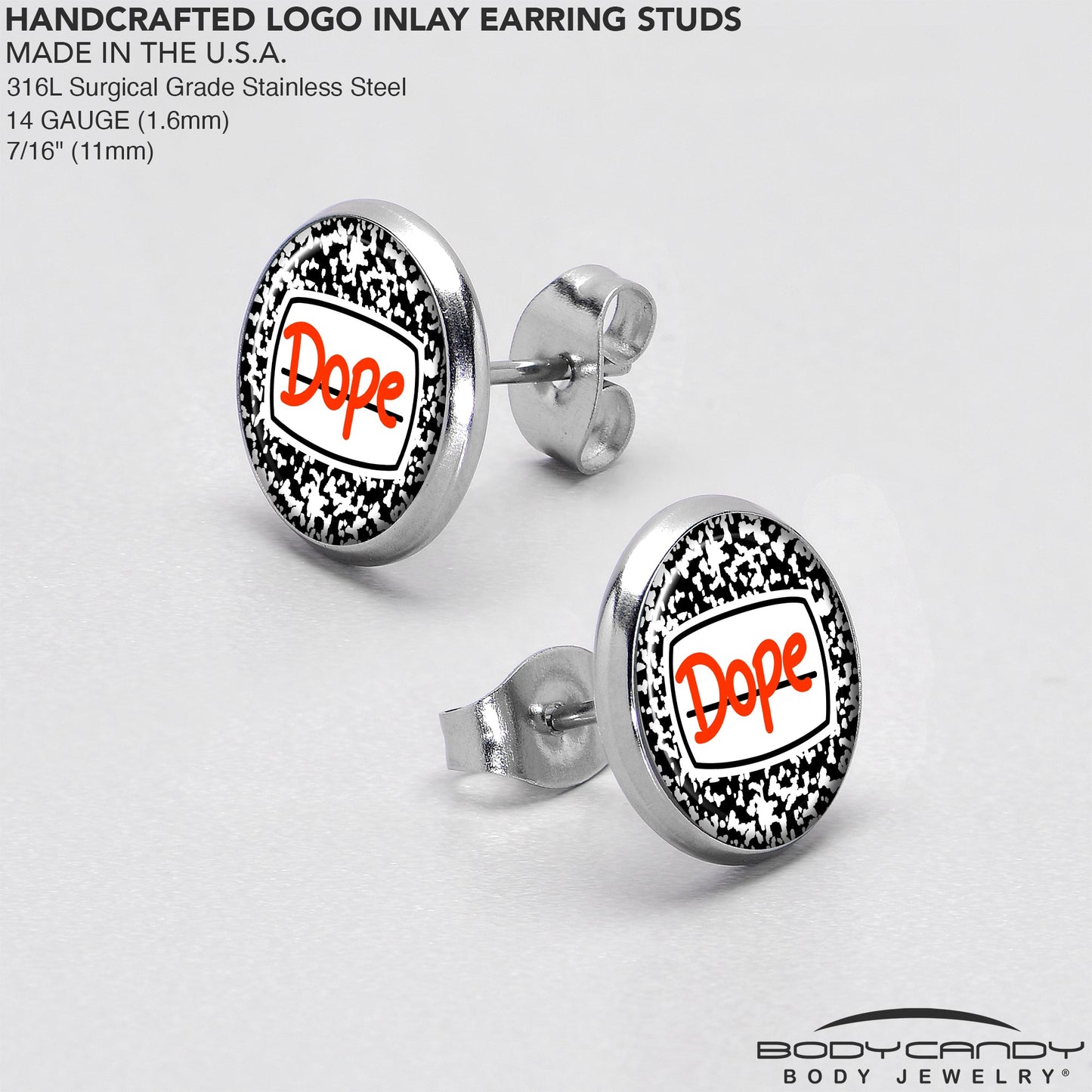 Dope Composition Notebook Stud Earrings by Onyx O