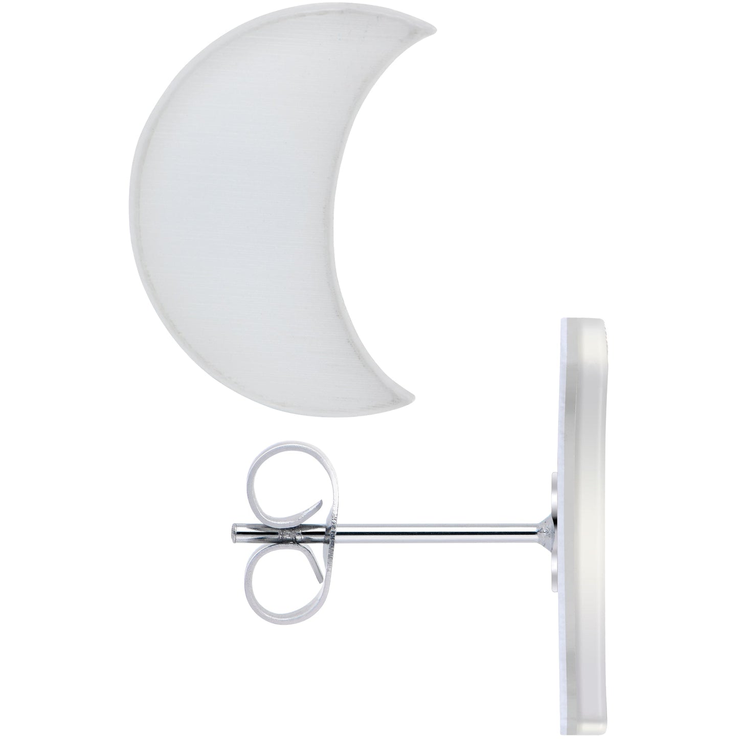 Crescent Moon Glow in the Dark Stud Earrings by Onyx O