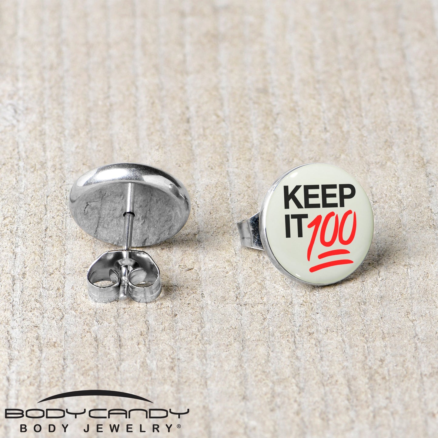 Keep it 100 Glow in the Dark Stud Earrings by Onyx O