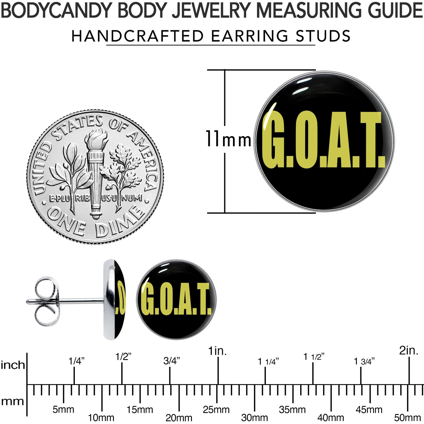 G.O.A.T. Stud Earrings by Onyx O