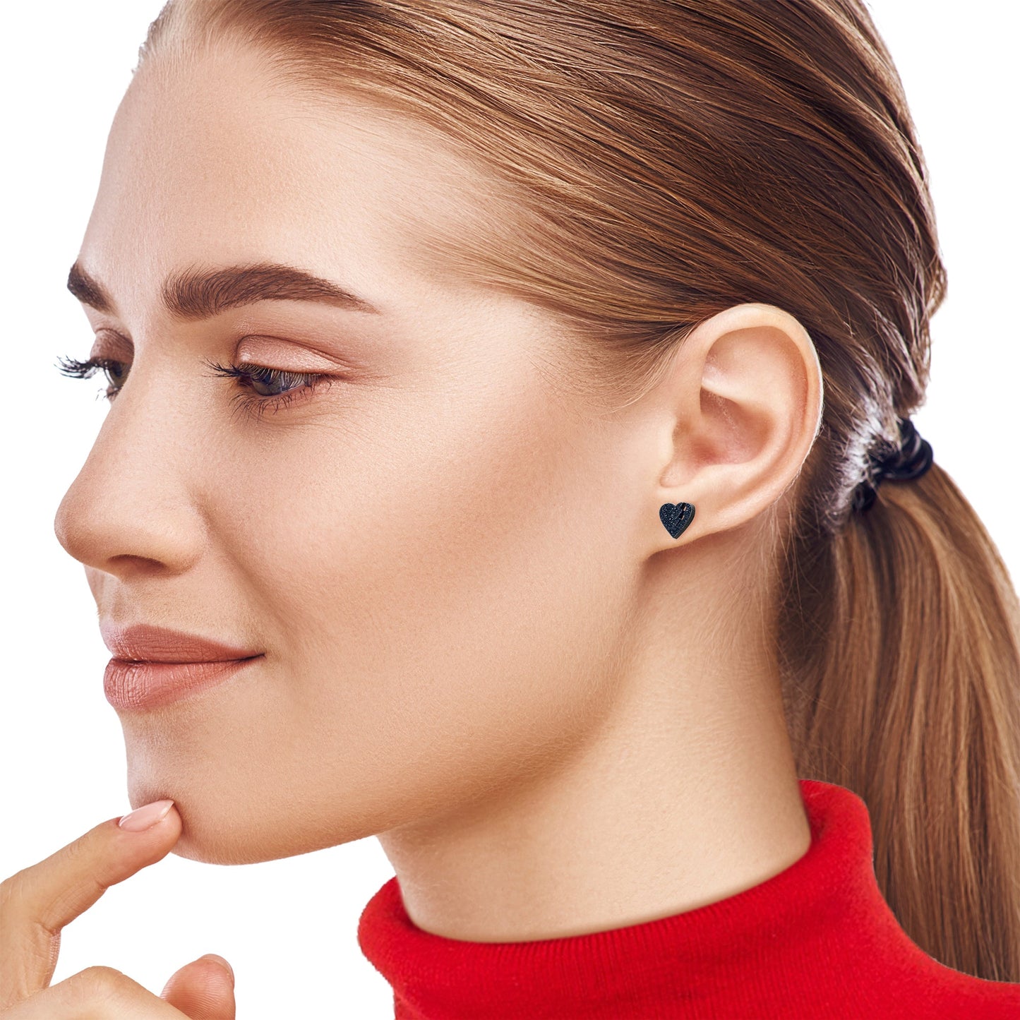 Glitter Heartbreaker Broken Heart Stud Earrings