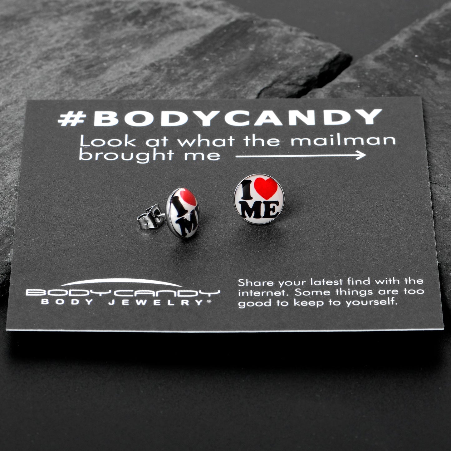 I Love Me Stud Earrings by Onyx O