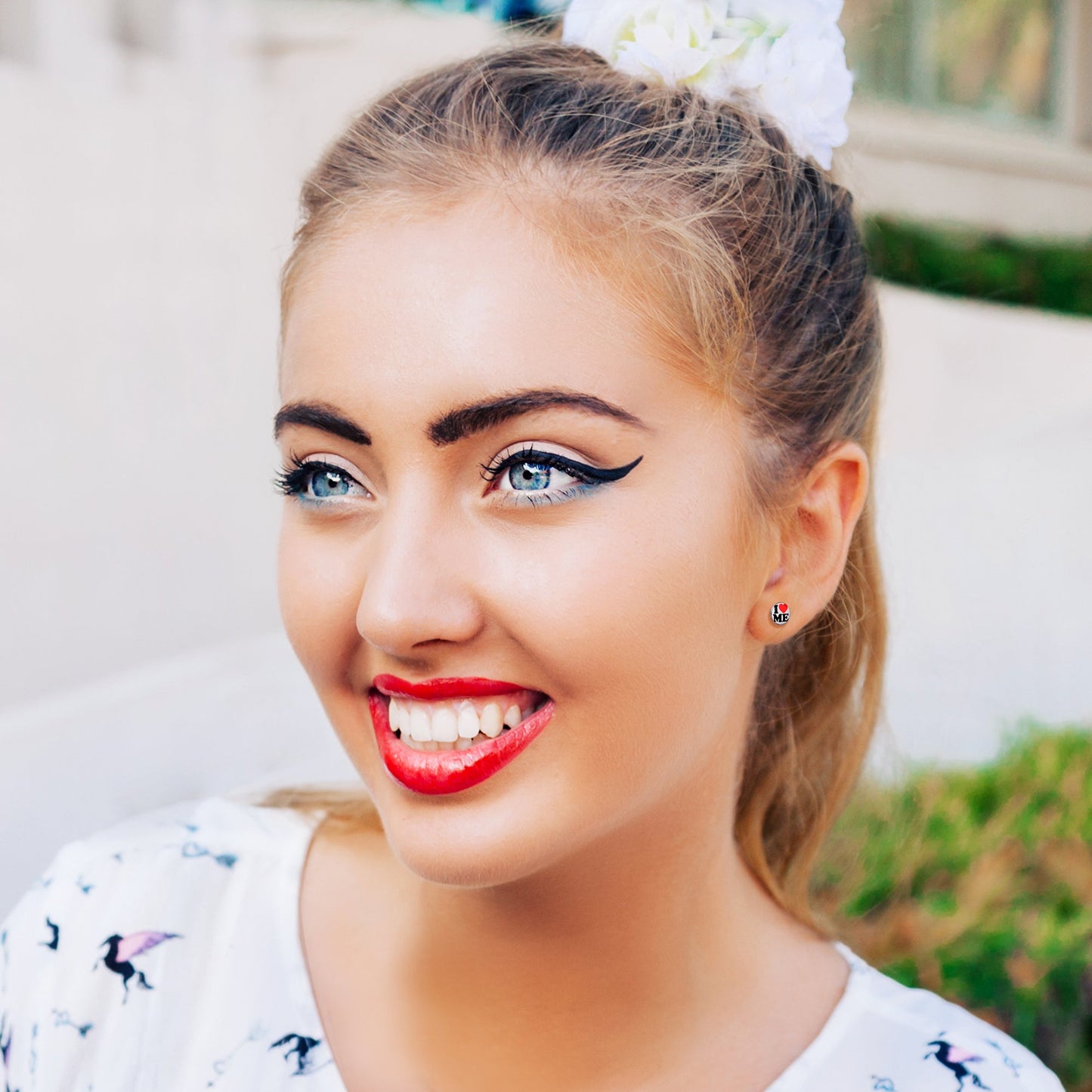 I Love Me Stud Earrings by Onyx O