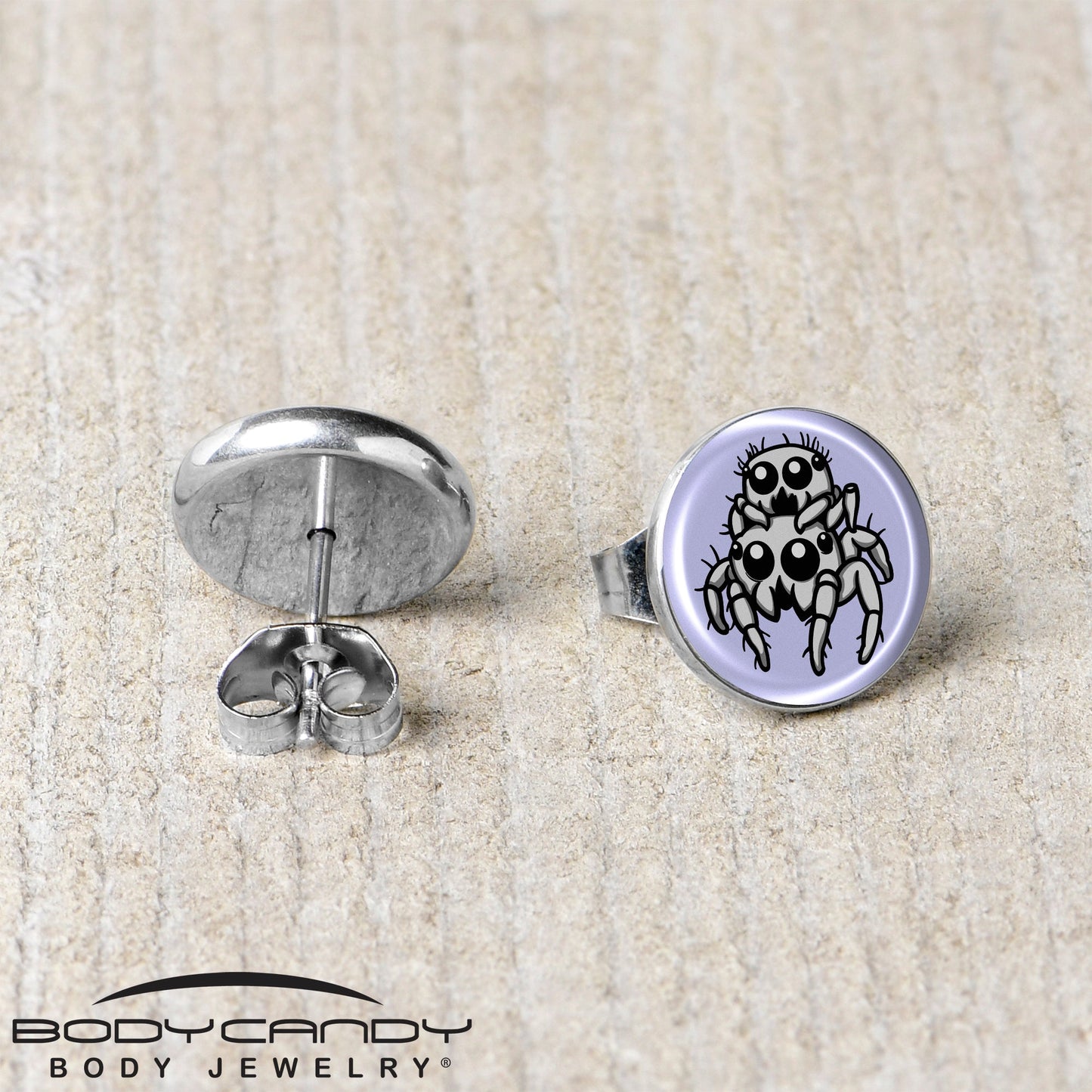 Leaping Leapfrog Spiders Stud Earrings by Onyx O