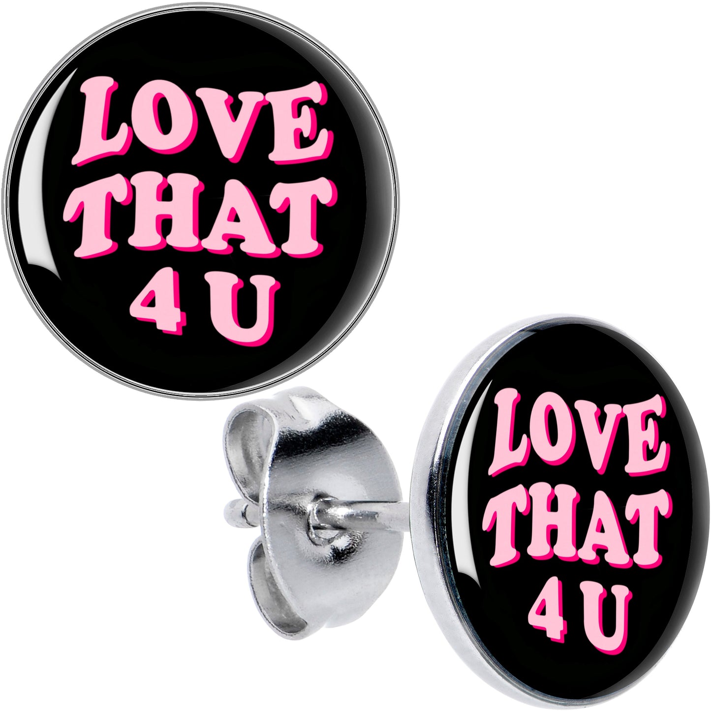 Love That 4 You Stud Earrings by Onyx O