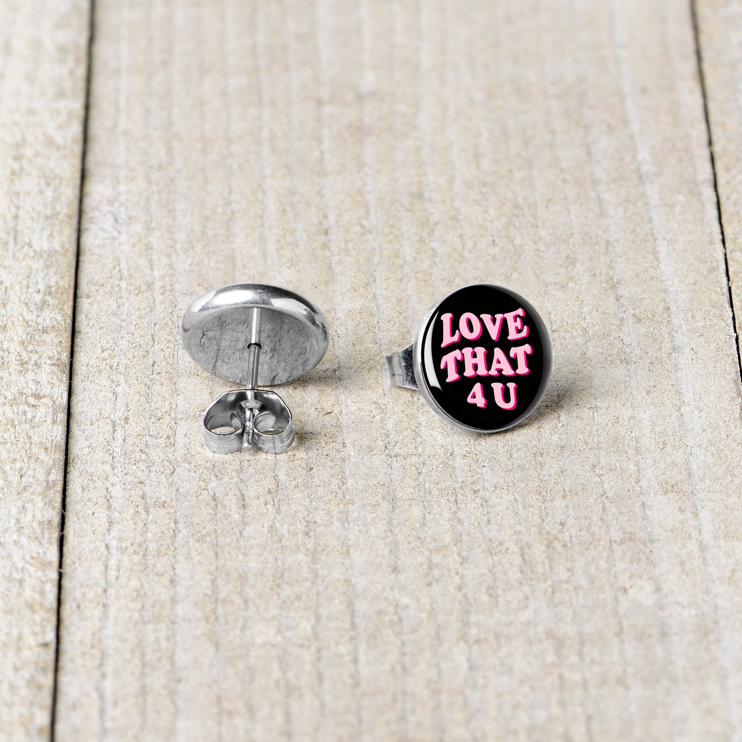 Love That 4 You Stud Earrings by Onyx O