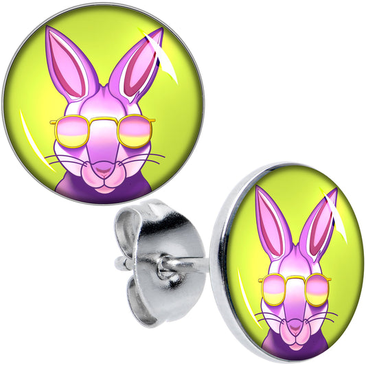 Cool Shades Bunny Stud Earrings by Onyx O