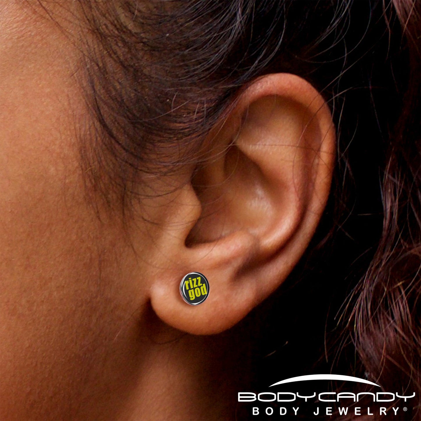 RIZZ GOD Stud Earrings by Onyx O