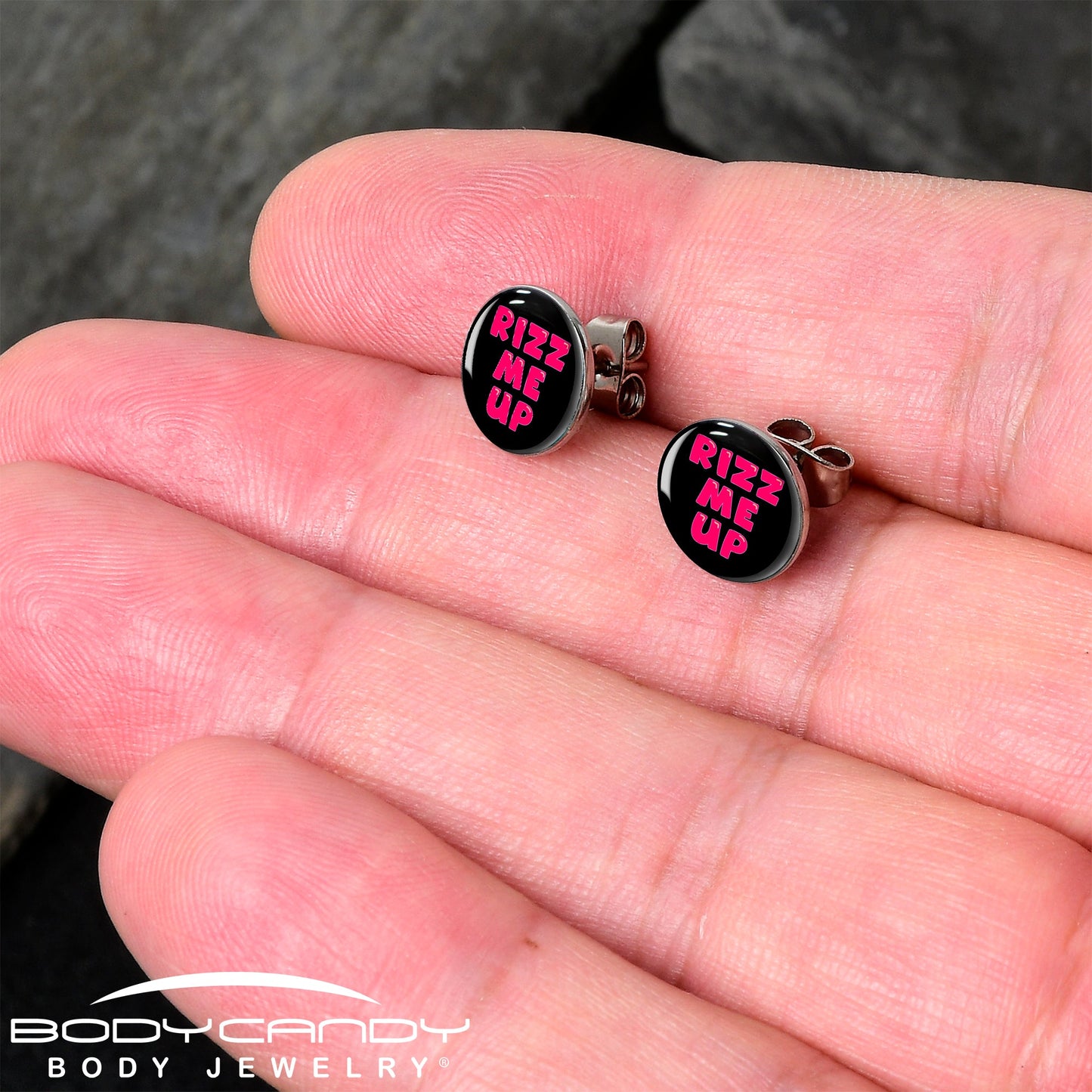 RIZZ ME UP Stud Earrings by Onyx O