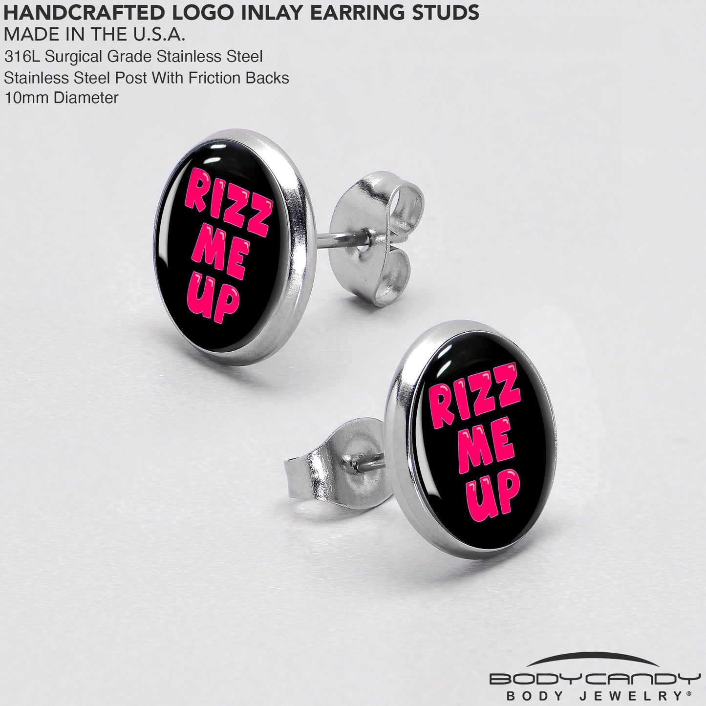 RIZZ ME UP Stud Earrings by Onyx O