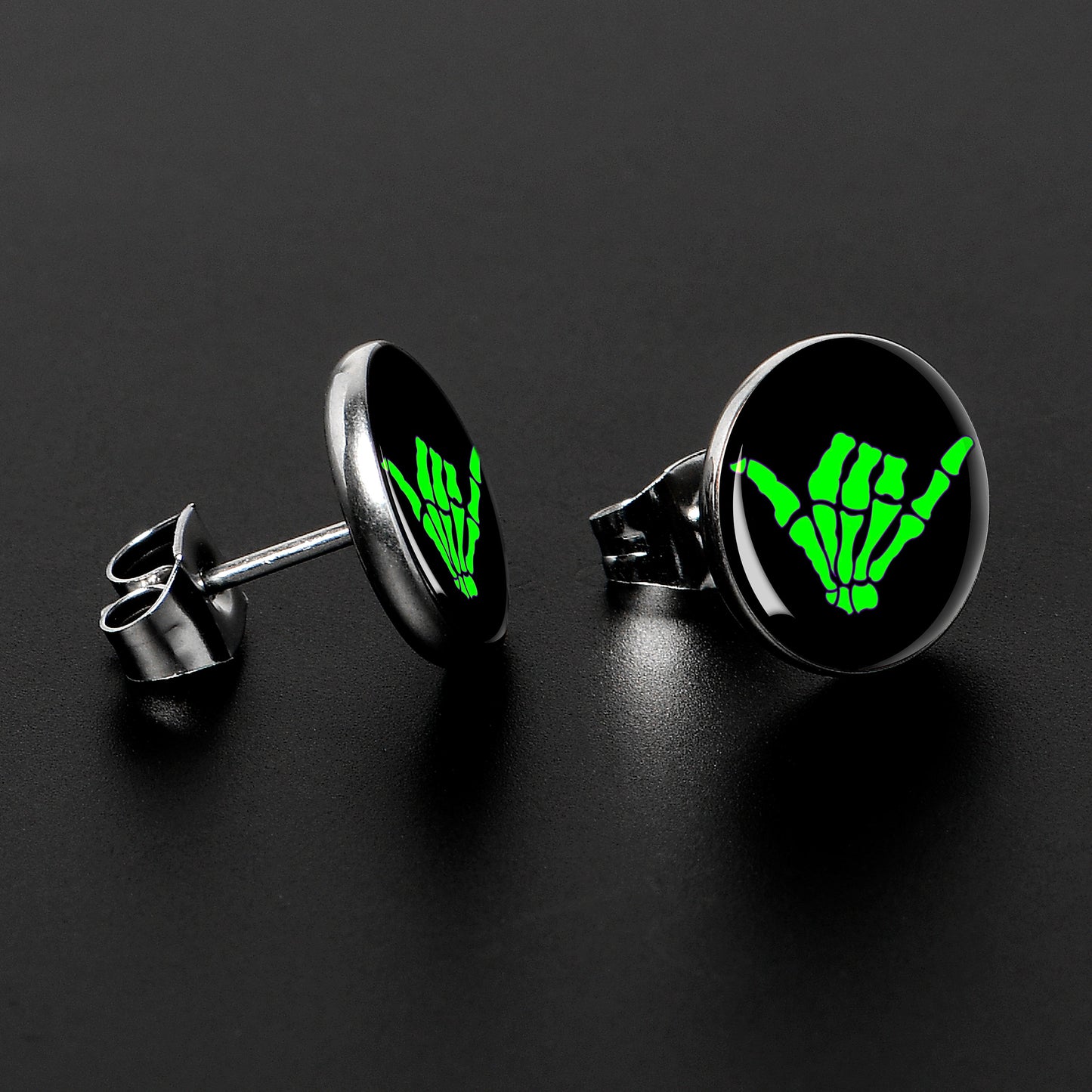 Shaka Hand Stud Earrings by Onyx O