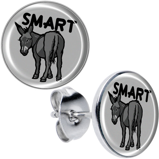 Donkey Smart Ass Stud Earrings by Onyx O