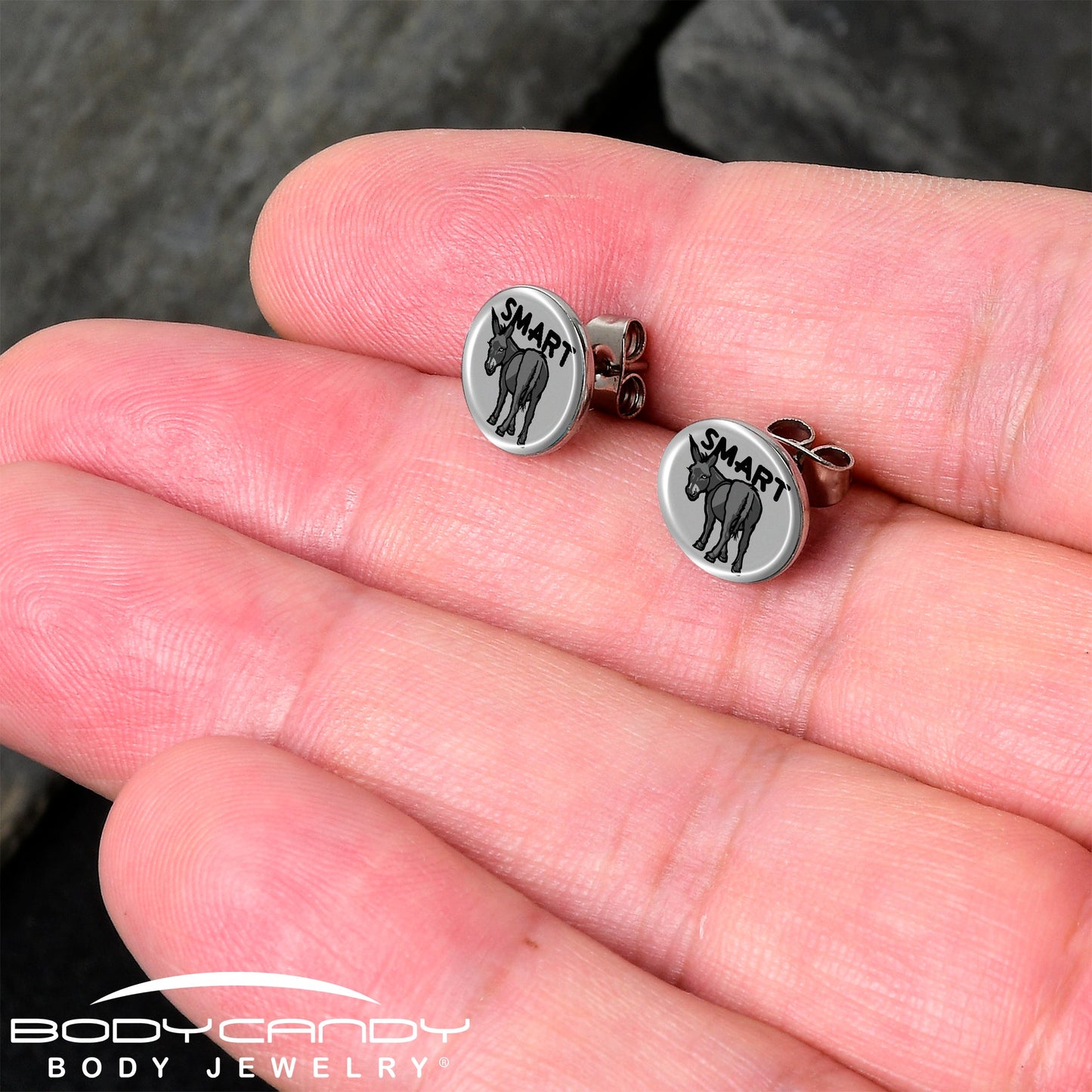 Donkey Smart Ass Stud Earrings by Onyx O