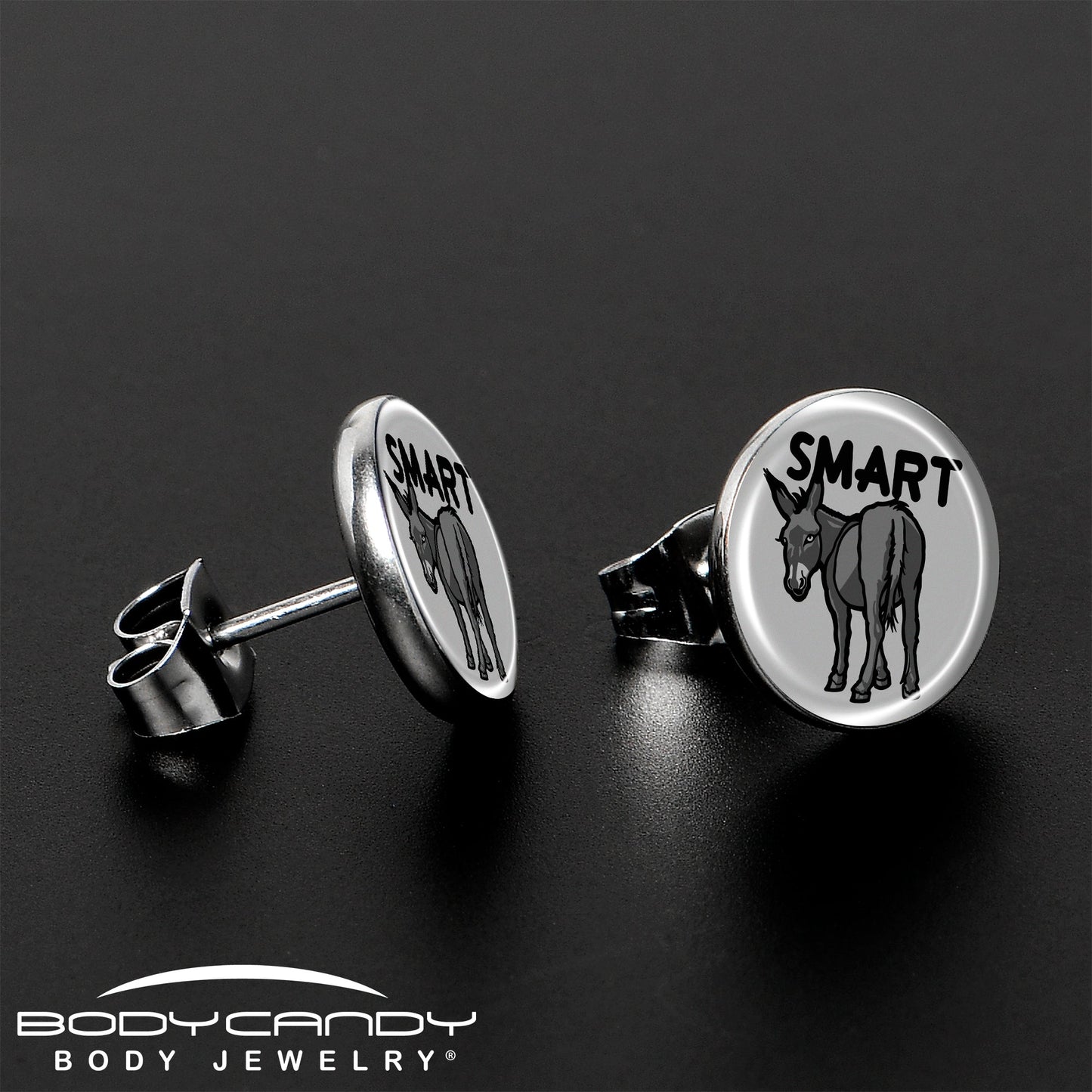 Donkey Smart Ass Stud Earrings by Onyx O