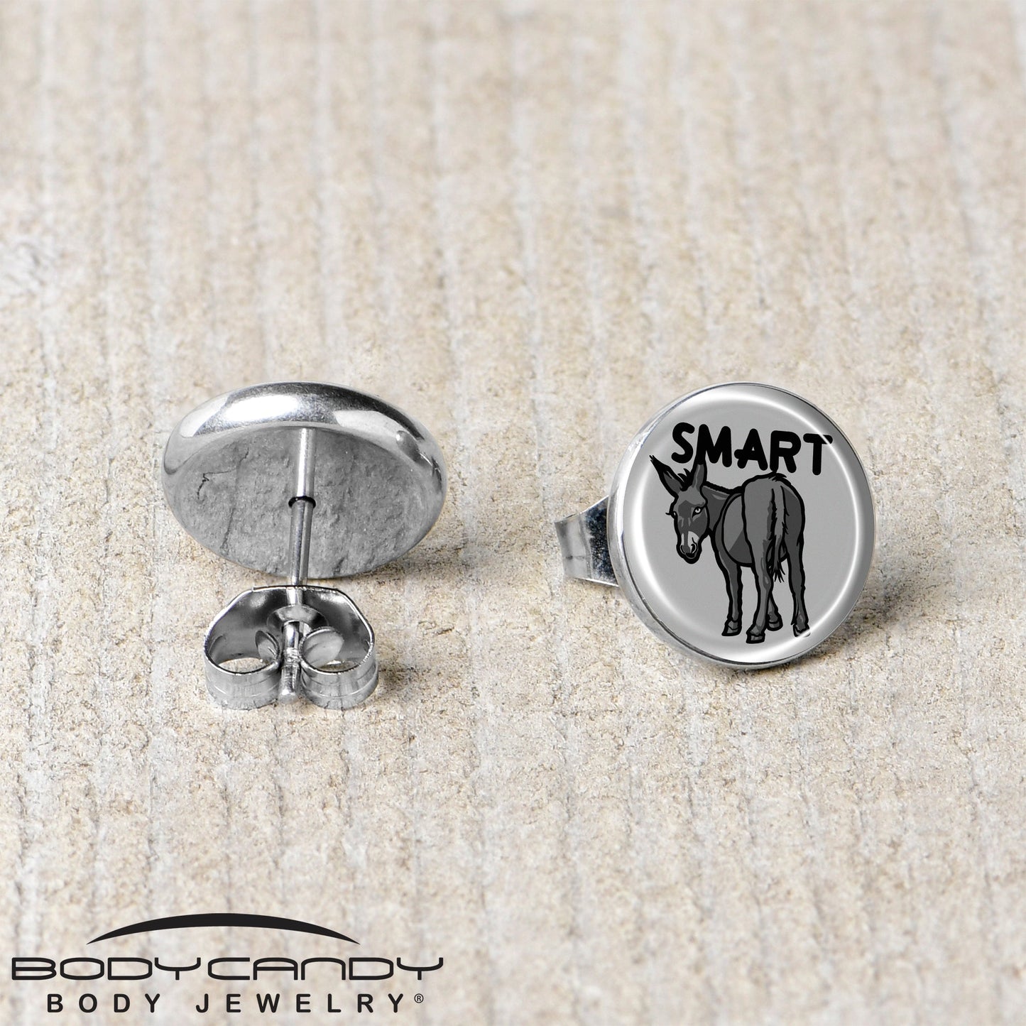 Donkey Smart Ass Stud Earrings by Onyx O