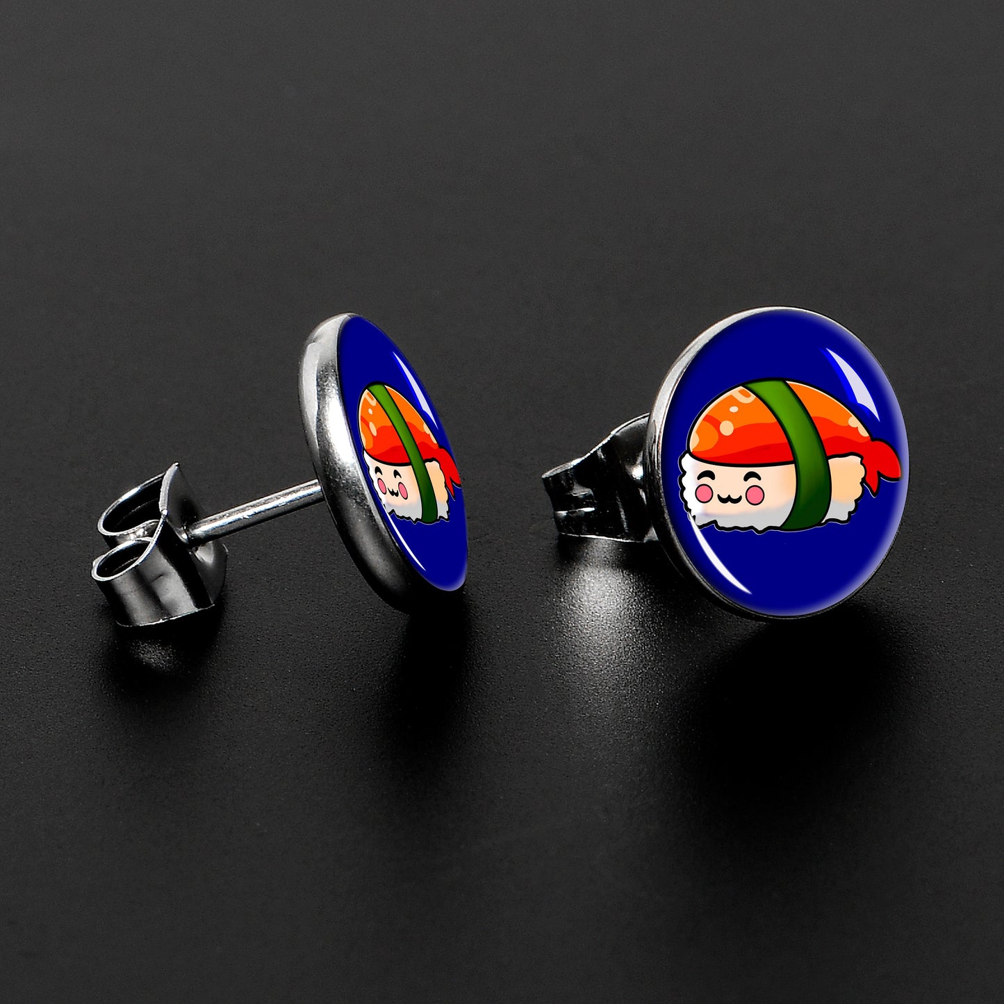 Sushi Stud Earrings by Onyx O