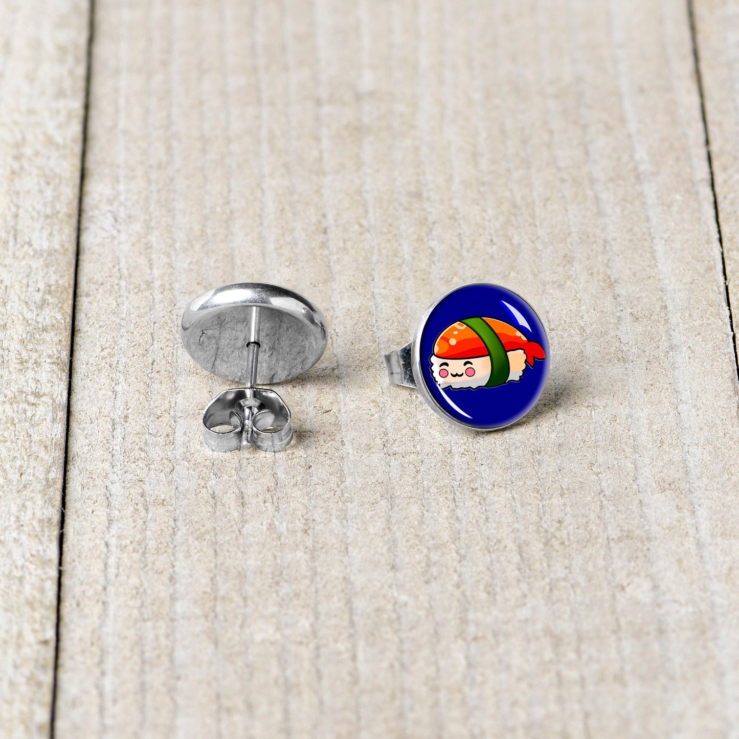 Sushi Stud Earrings by Onyx O