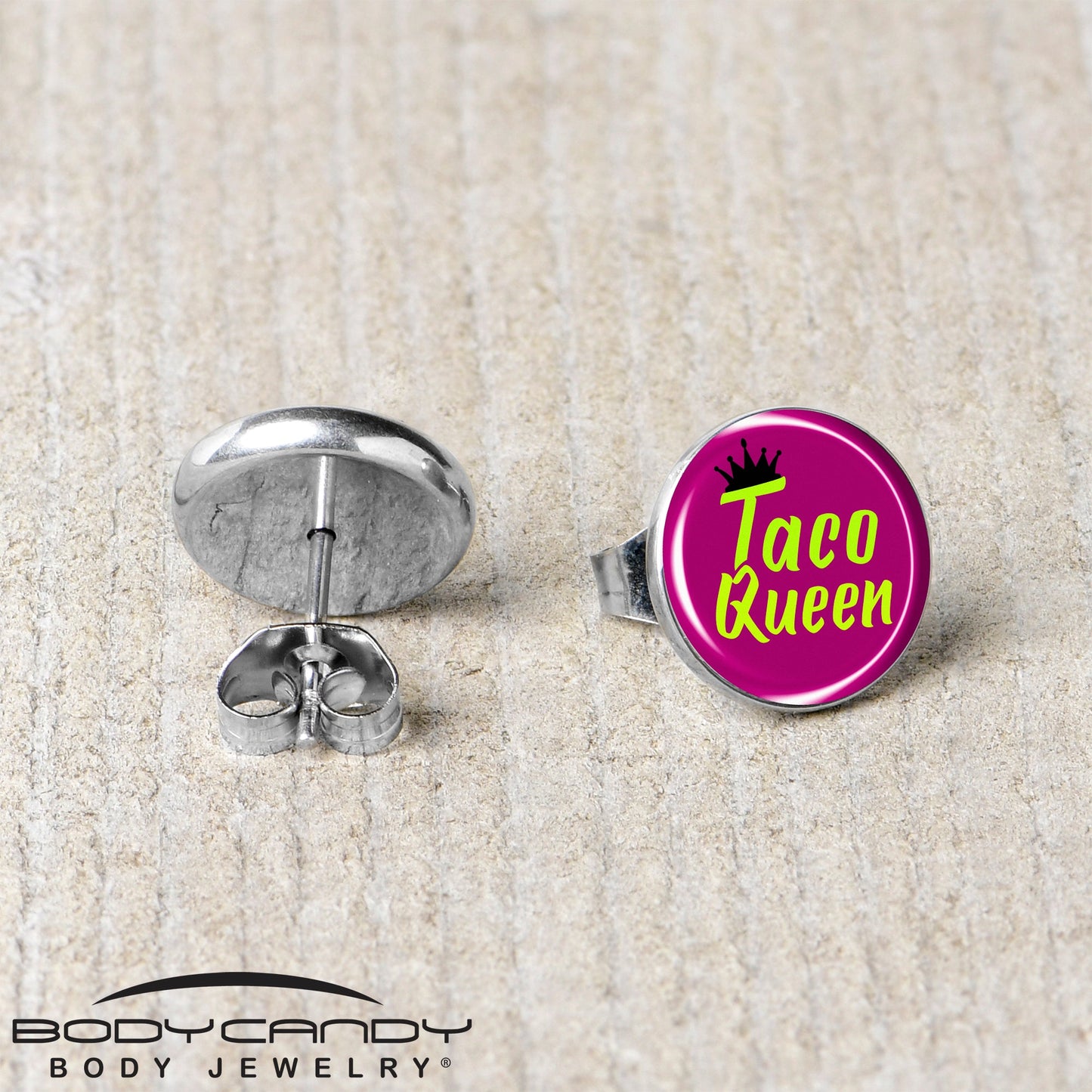 Taco Queen Stud Earrings by Onyx O