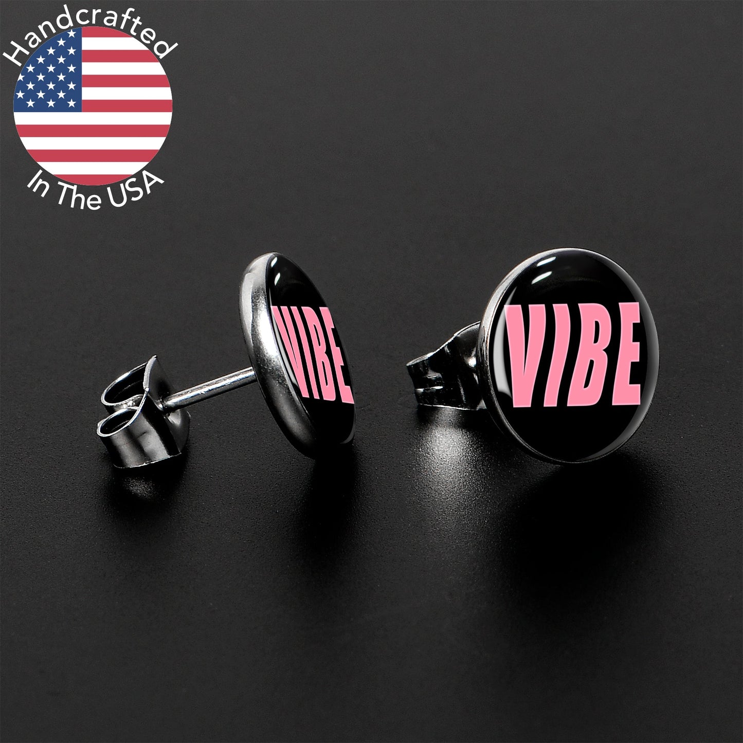 Vibe Stud Earrings by Onyx O